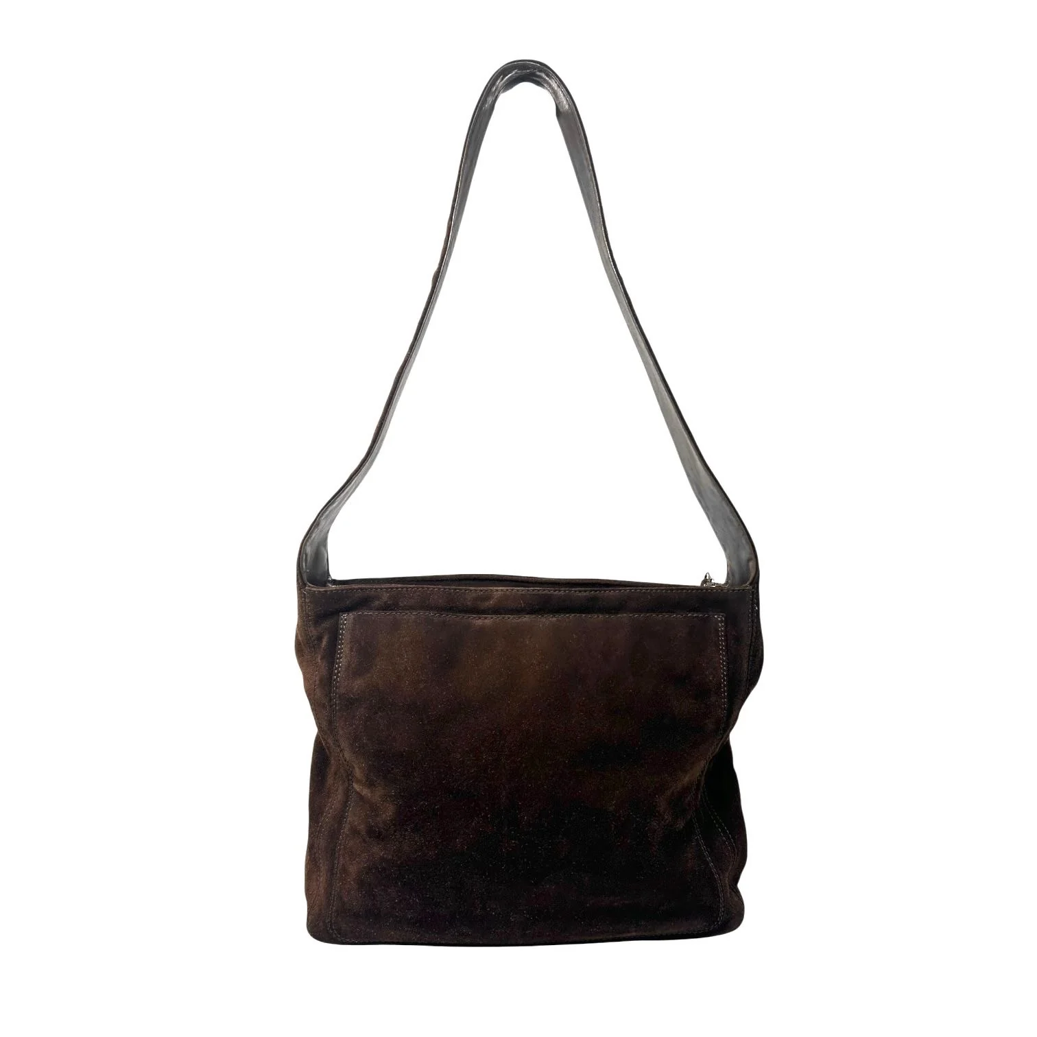Chanel Brown Suede Crossbody Bag - Image 2