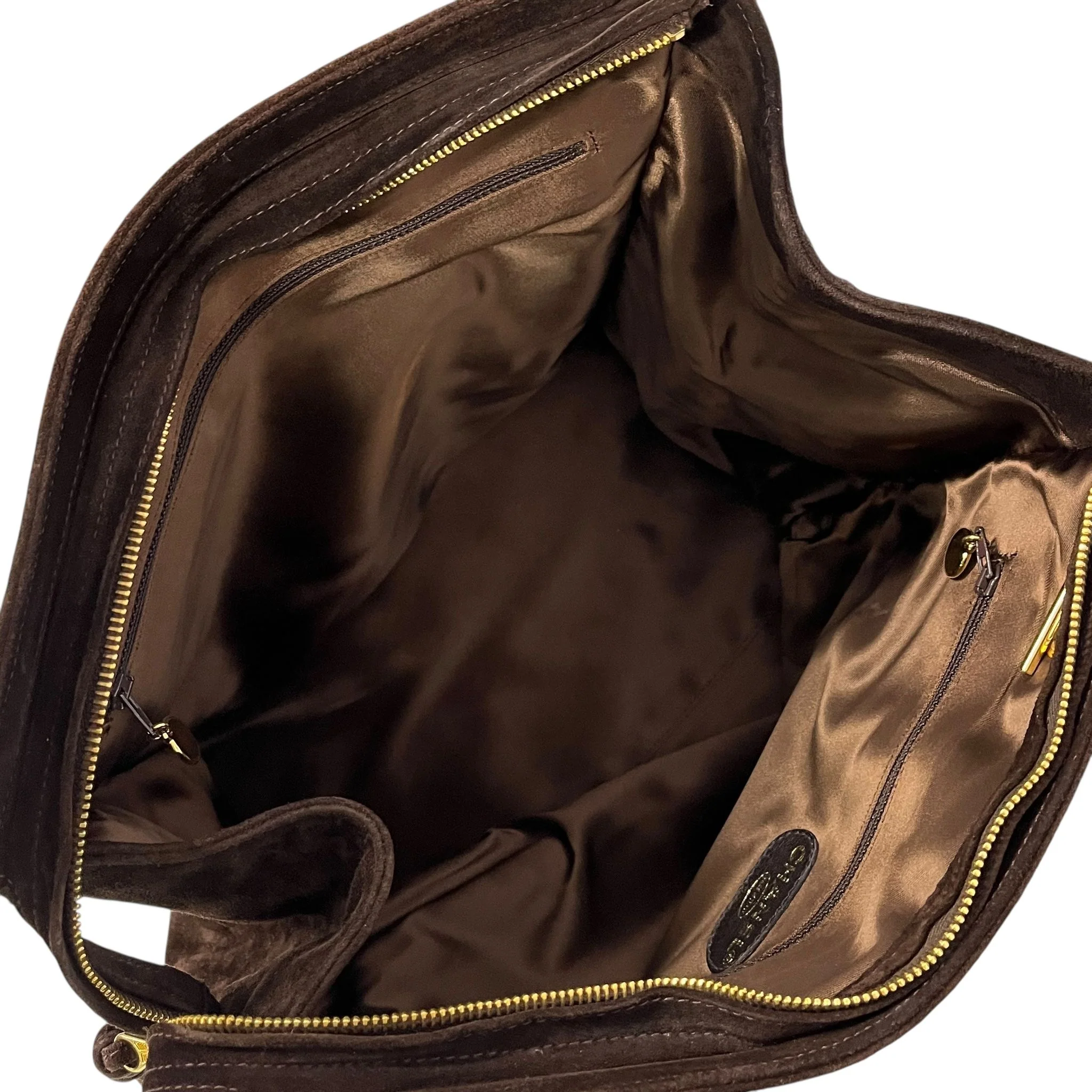 Chanel Brown Suede Shoulder Tote - Image 3