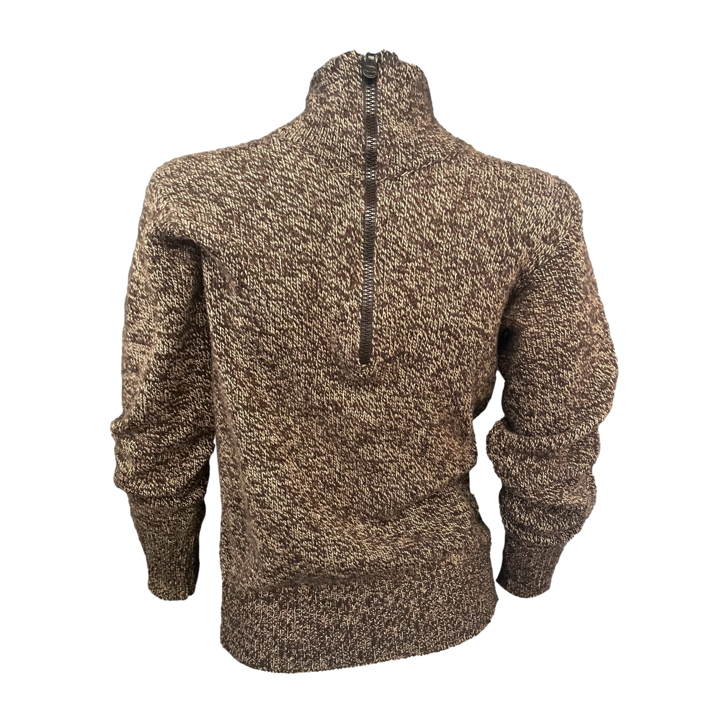Chanel Brown Turtleneck Cashmere Sweater - Image 2
