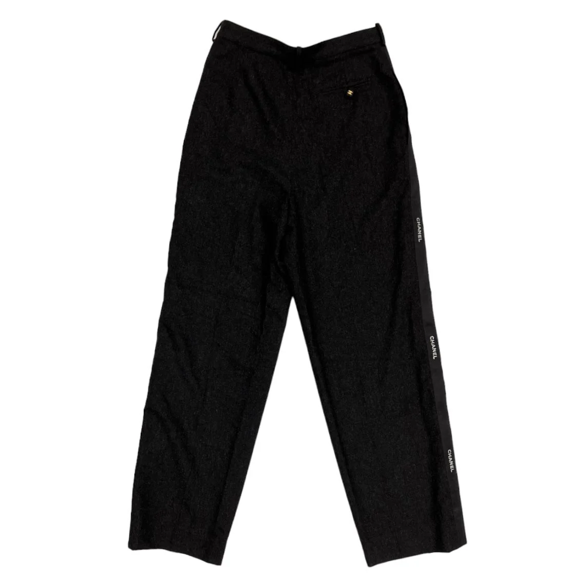 Chanel Charcoal Logo Trouser - Image 2