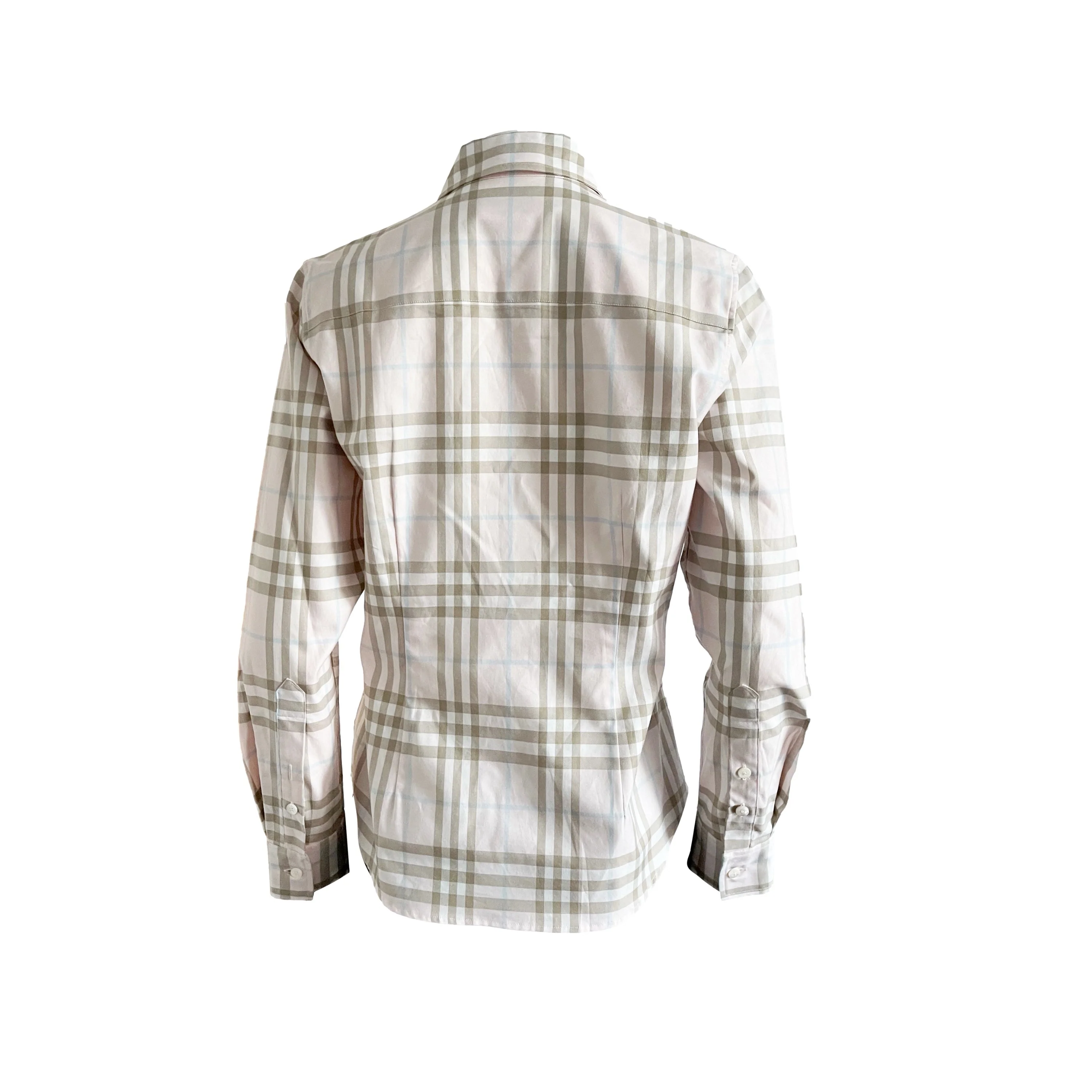 Burberry Classic Pink Plaid Button Down - Image 2