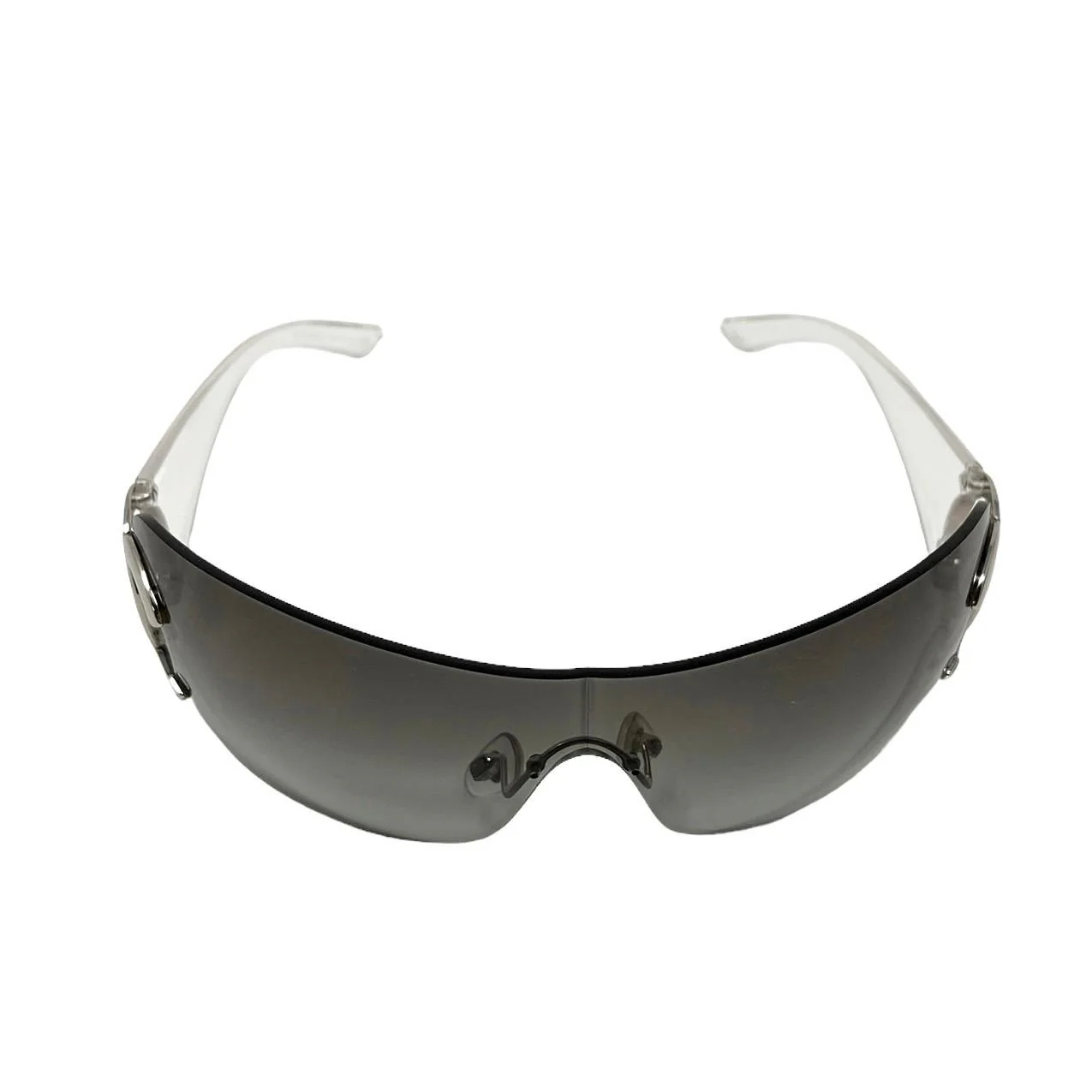 Chanel Clear Oversized Sunglasses - Image 3