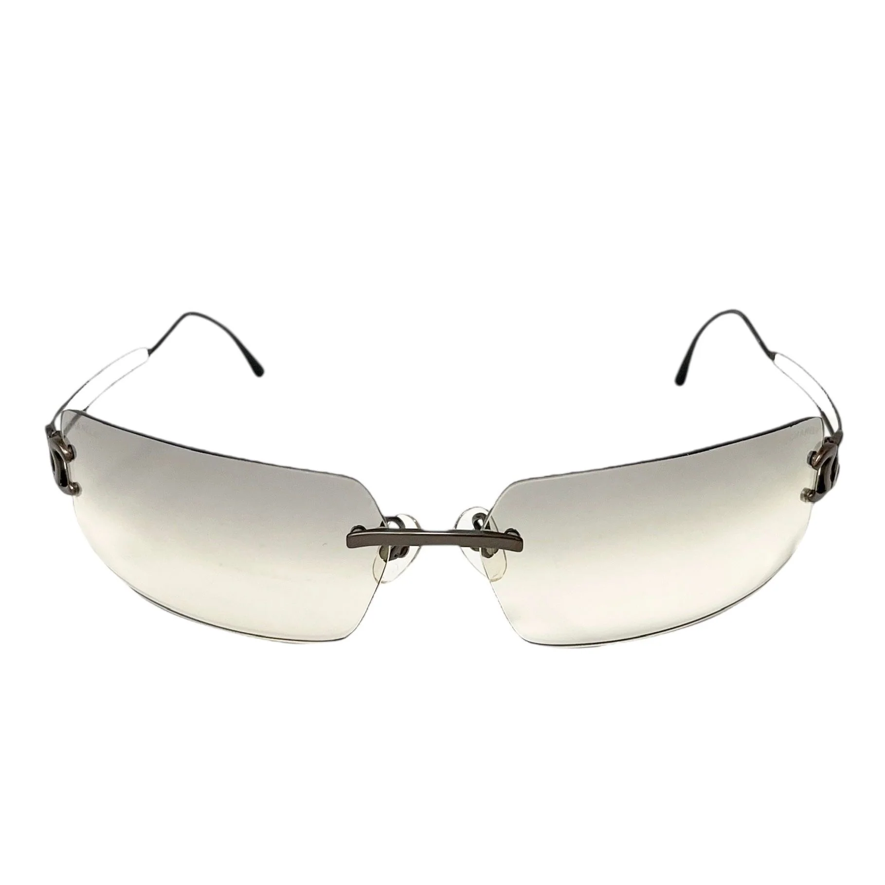 Chanel Smoke Rimless Sunglasses - Image 2