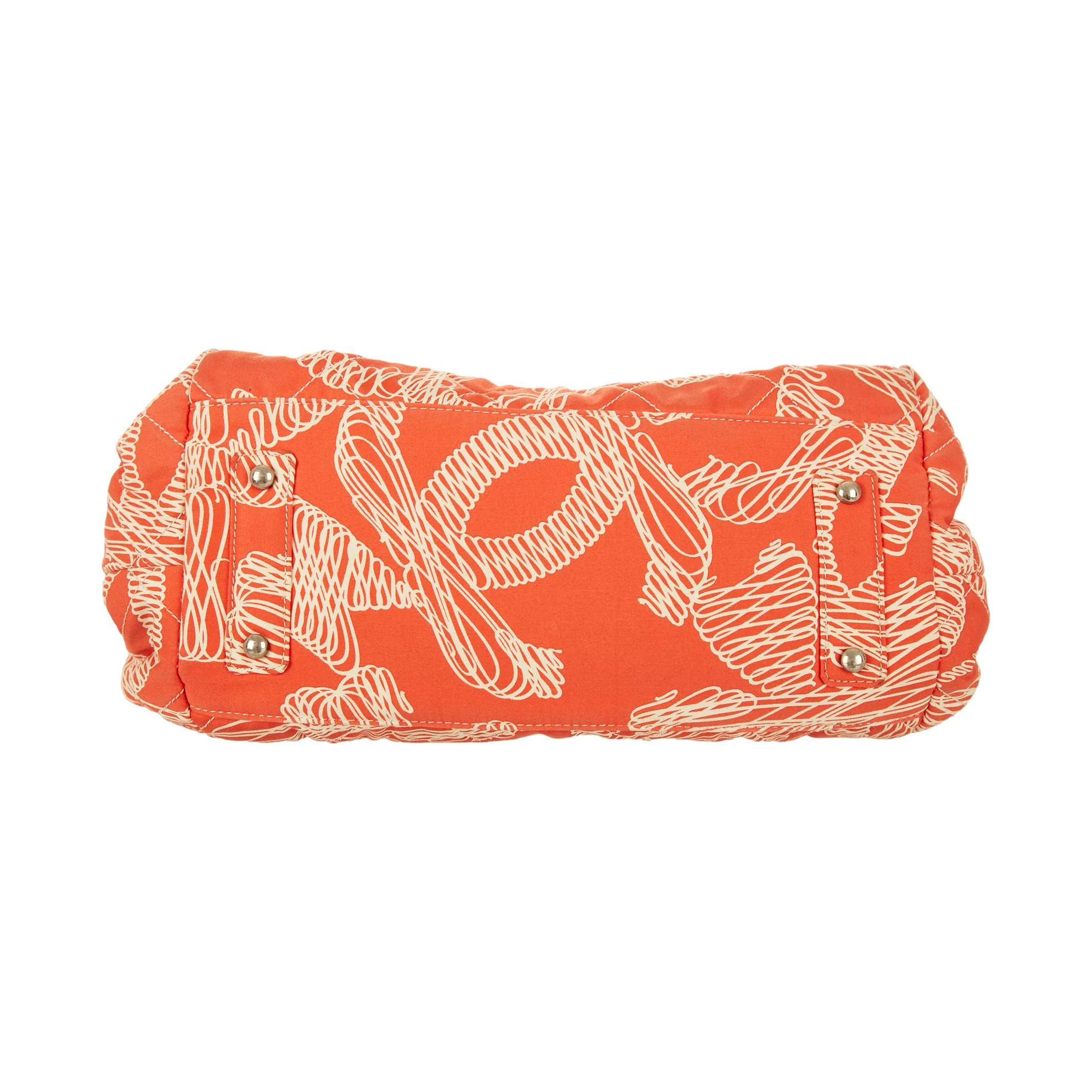 Chanel Coral Print Chain Shoulder Bag - Image 3