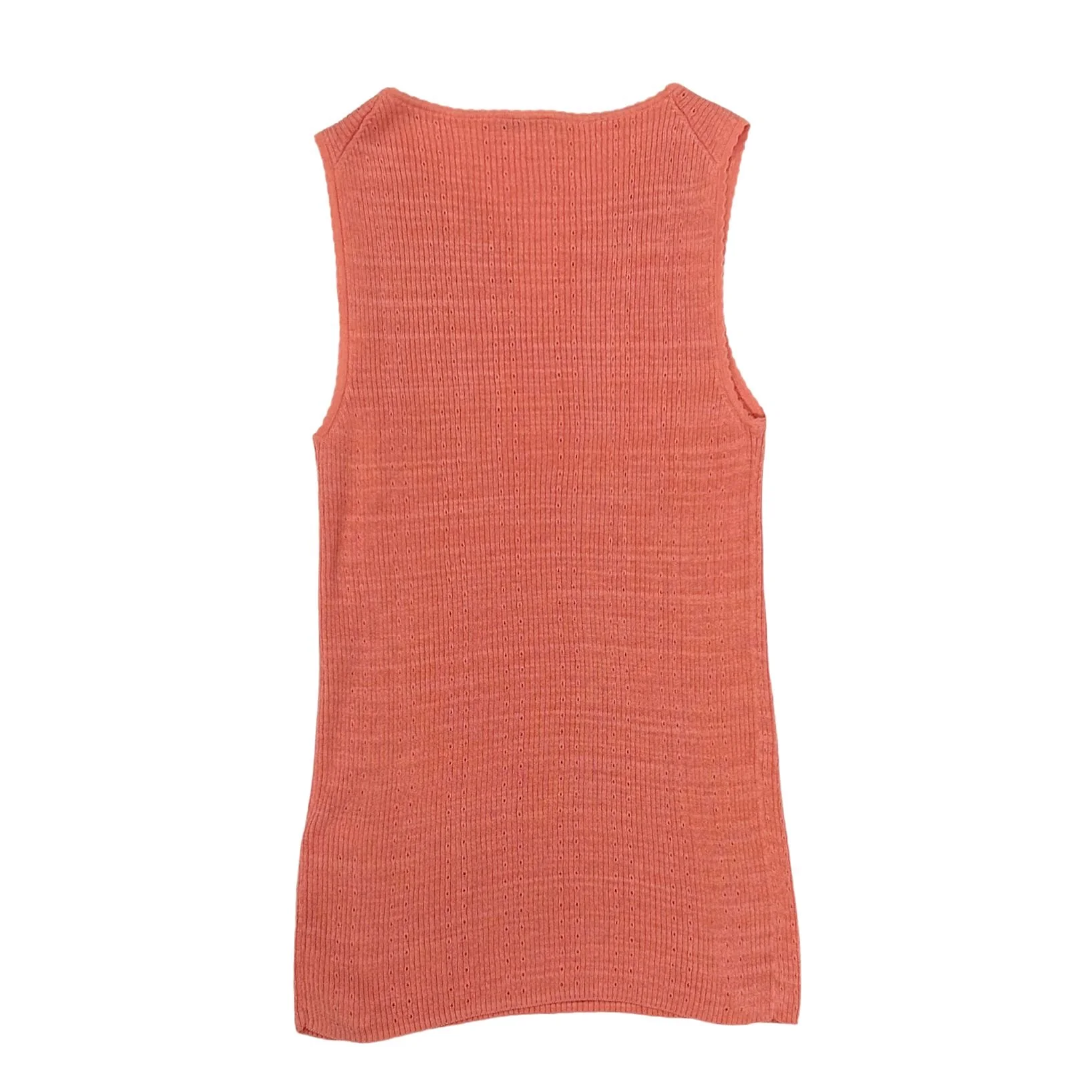 Chanel Coral Ribbed Tank - Image 2