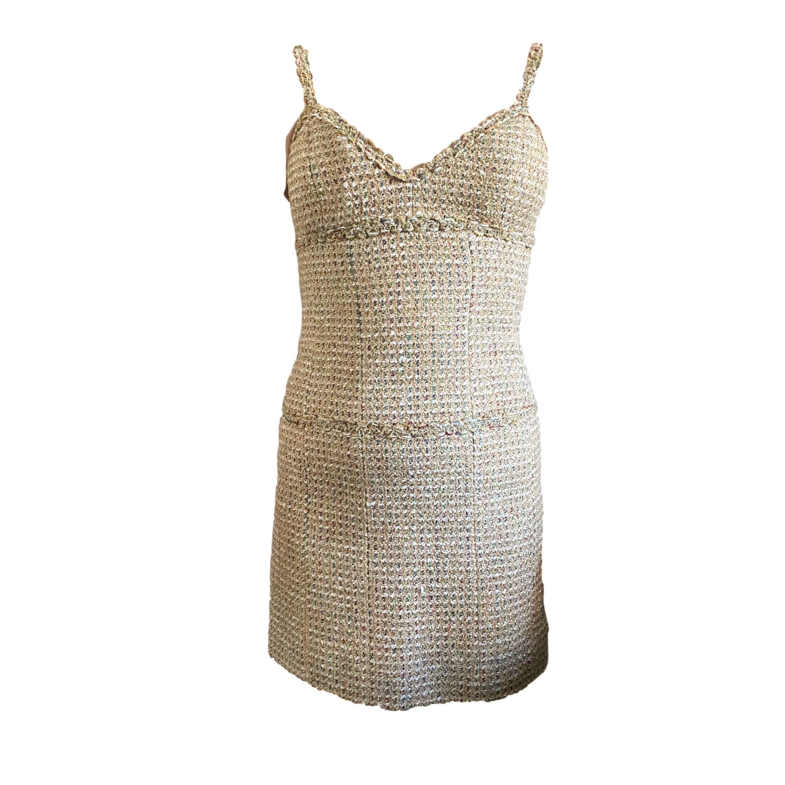 Chanel Cream Cropped Dress Set - Image 4
