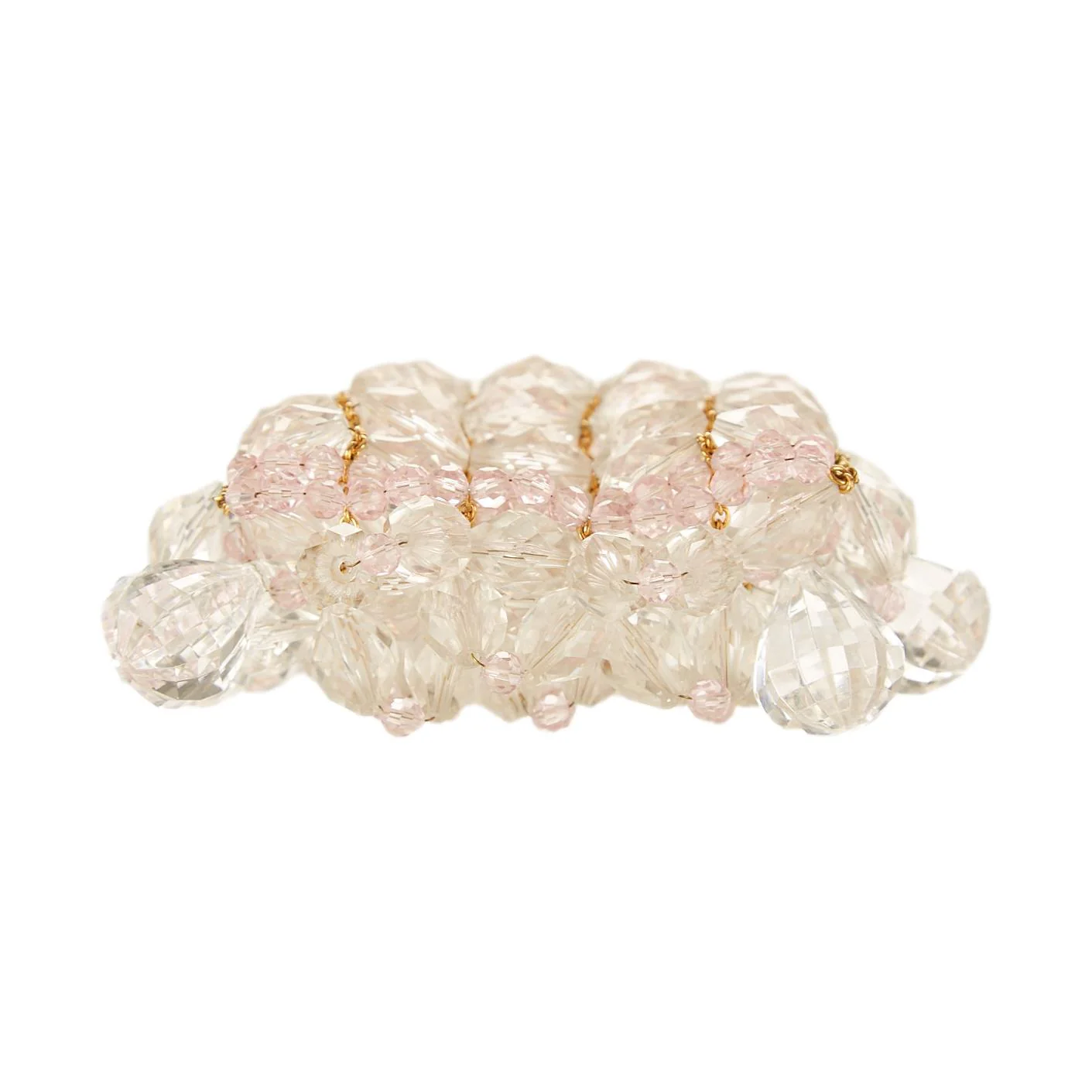 Chanel Pink Crystal Chain Shoulder Bag - Image 4