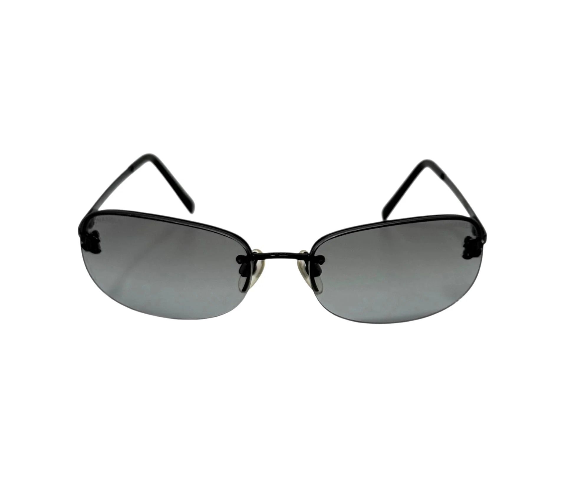 Chanel Dark Smoke Mini Rimless Sunglasses - Image 2