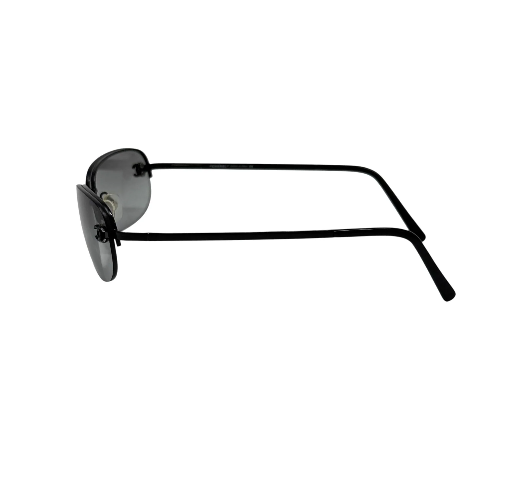 Chanel Dark Smoke Mini Rimless Sunglasses - Image 3
