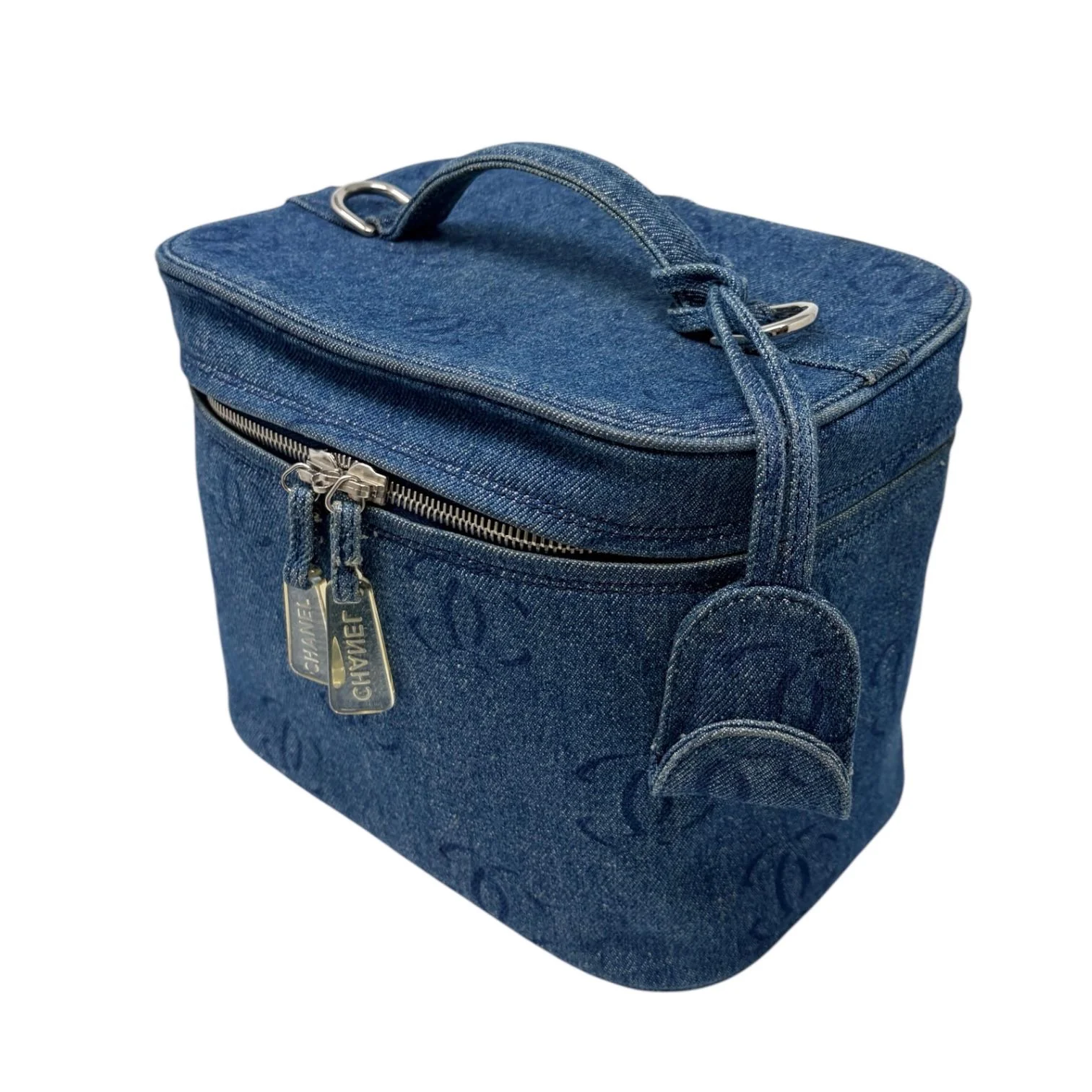 Chanel Denim 2-Way Vanity Bag - Image 2