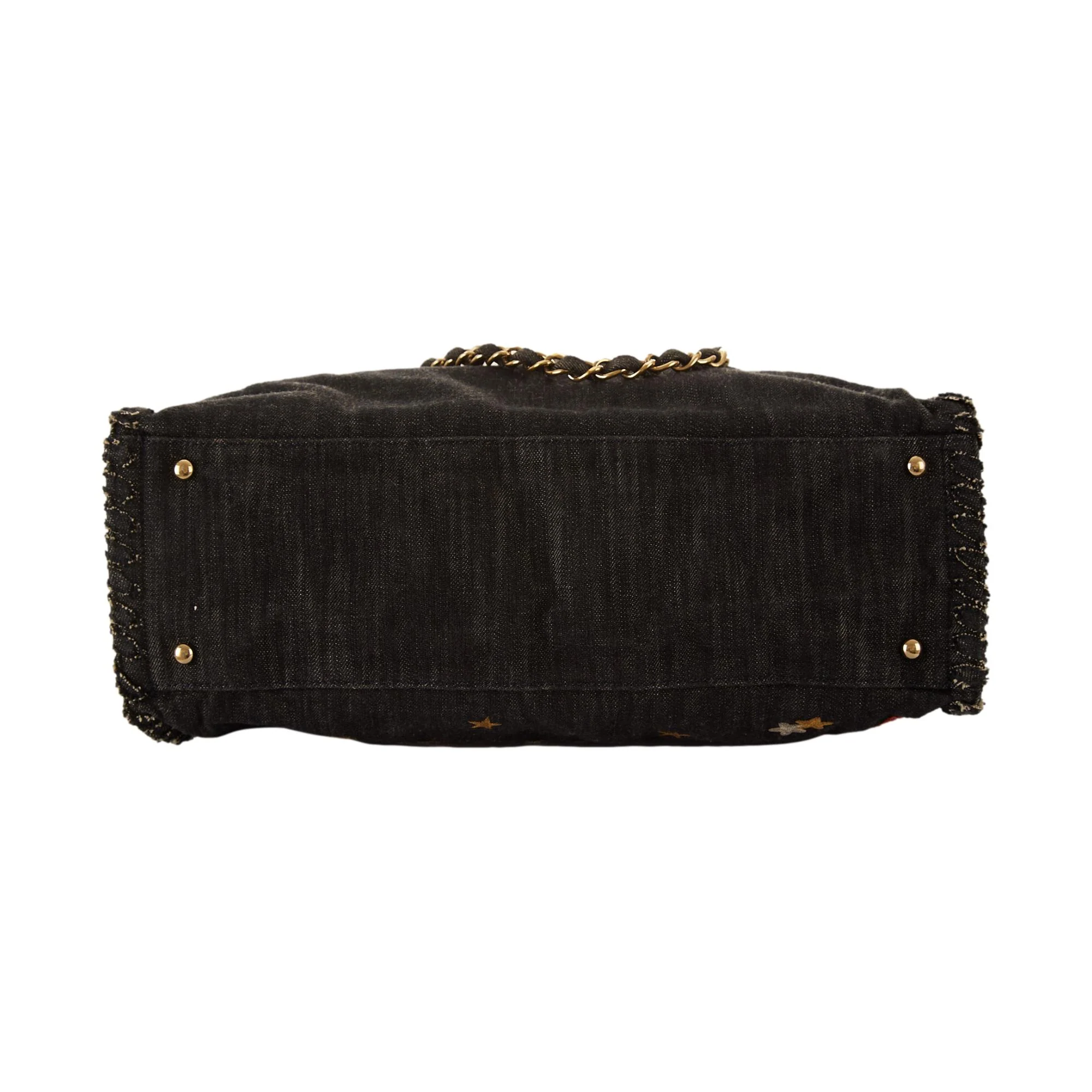 Chanel Denim Chain Shoulder Bag - Image 3