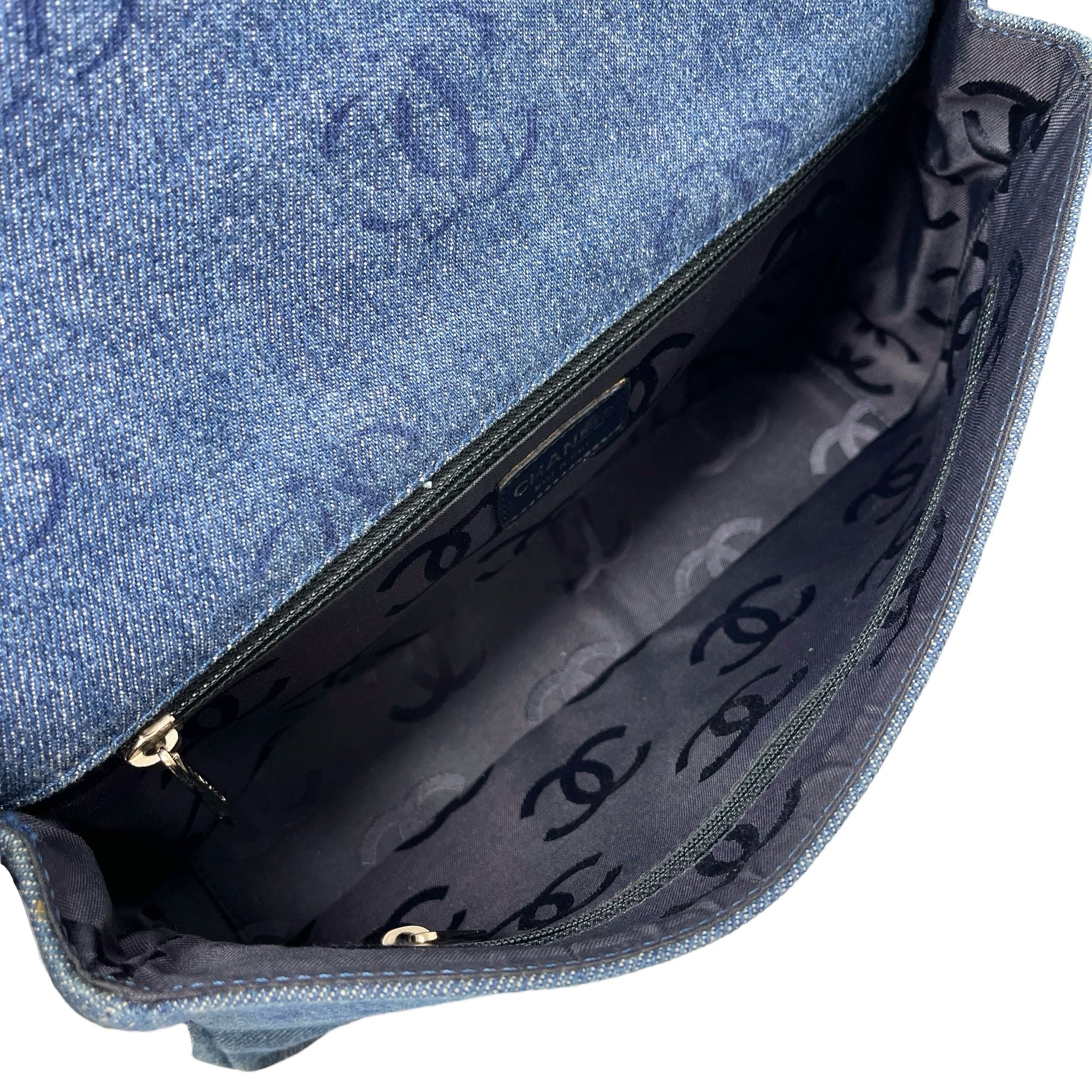 Chanel Denim Lucite Flap Bag - Image 3
