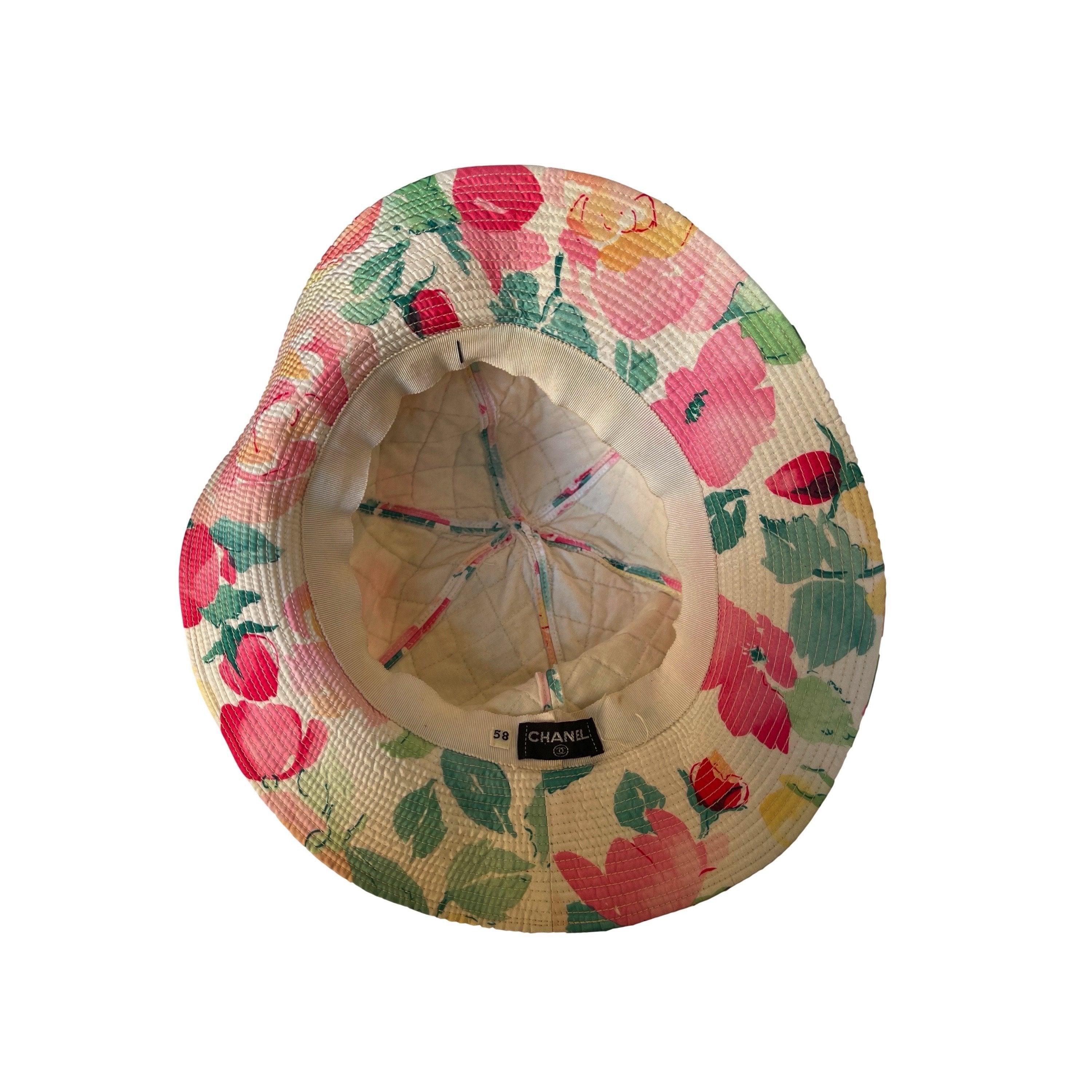 Chanel Floral Bucket Hat - Image 3