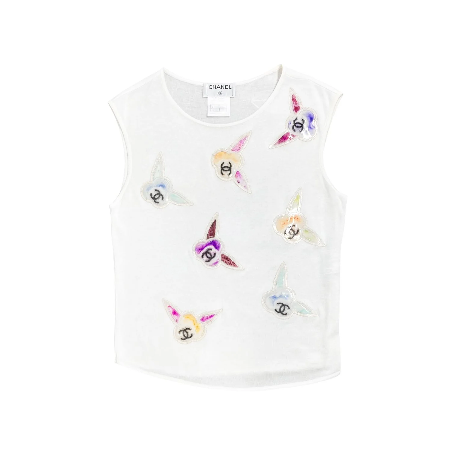 Chanel Floral Logo Tank