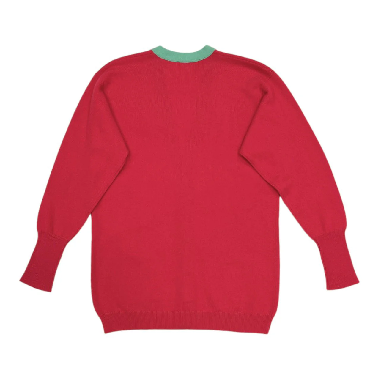 Chanel Fuchsia Logo Button Cardigan - Image 2