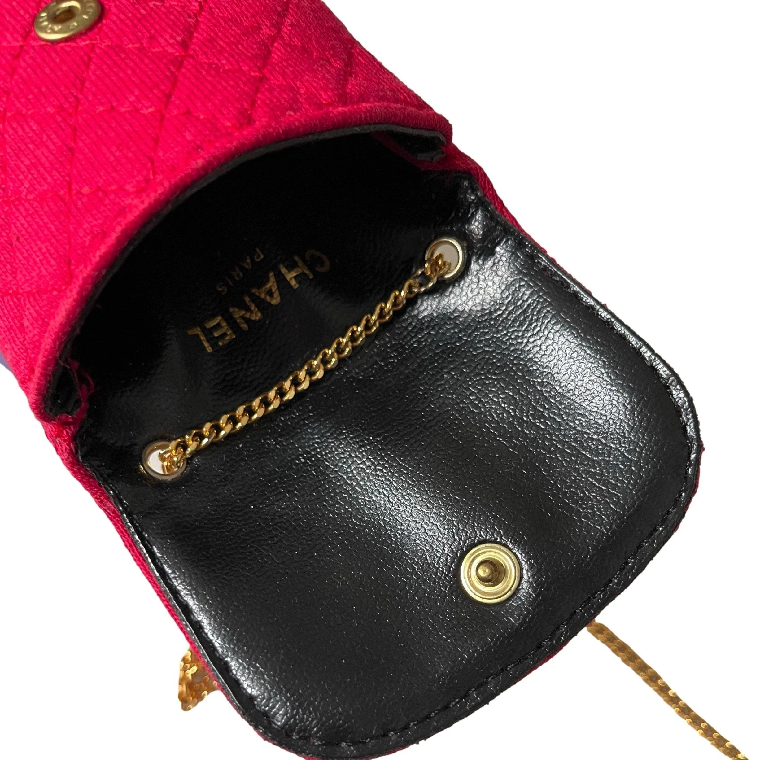 Chanel Fuchsia Quilted Micro Bag - Image 3