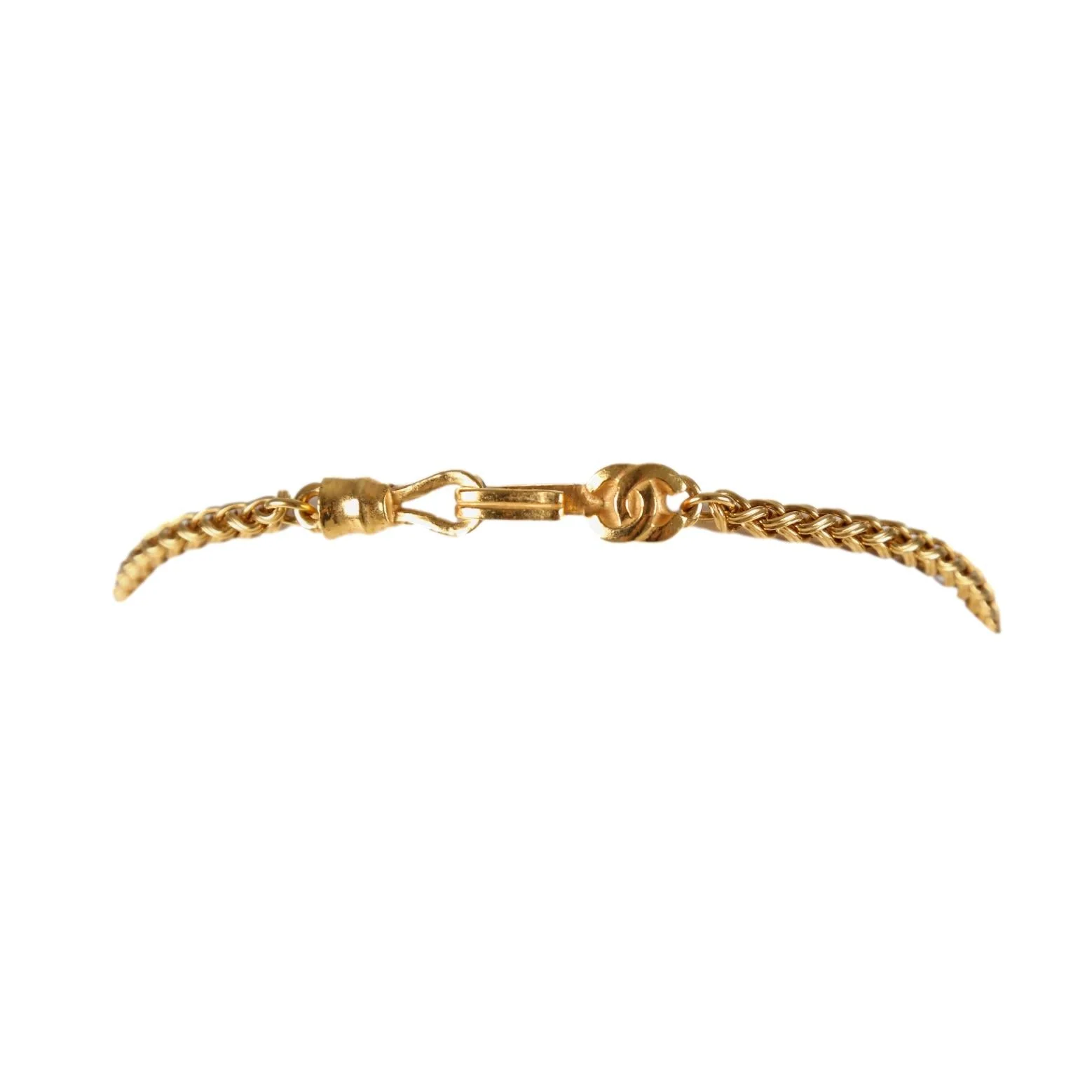 Chanel Gold Pearl Logo Chain - Image 3