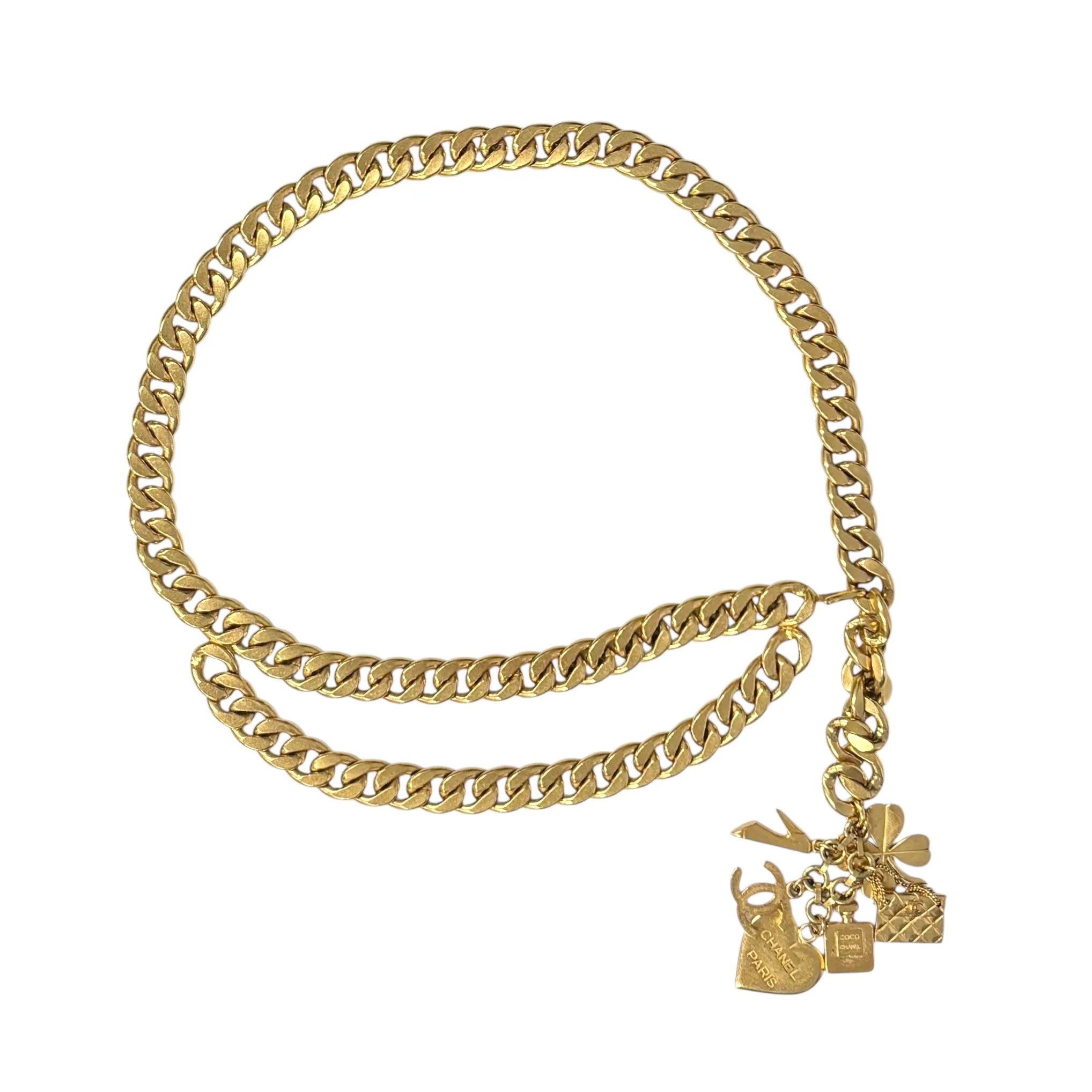 Chanel Gold Chain Charm Belt
