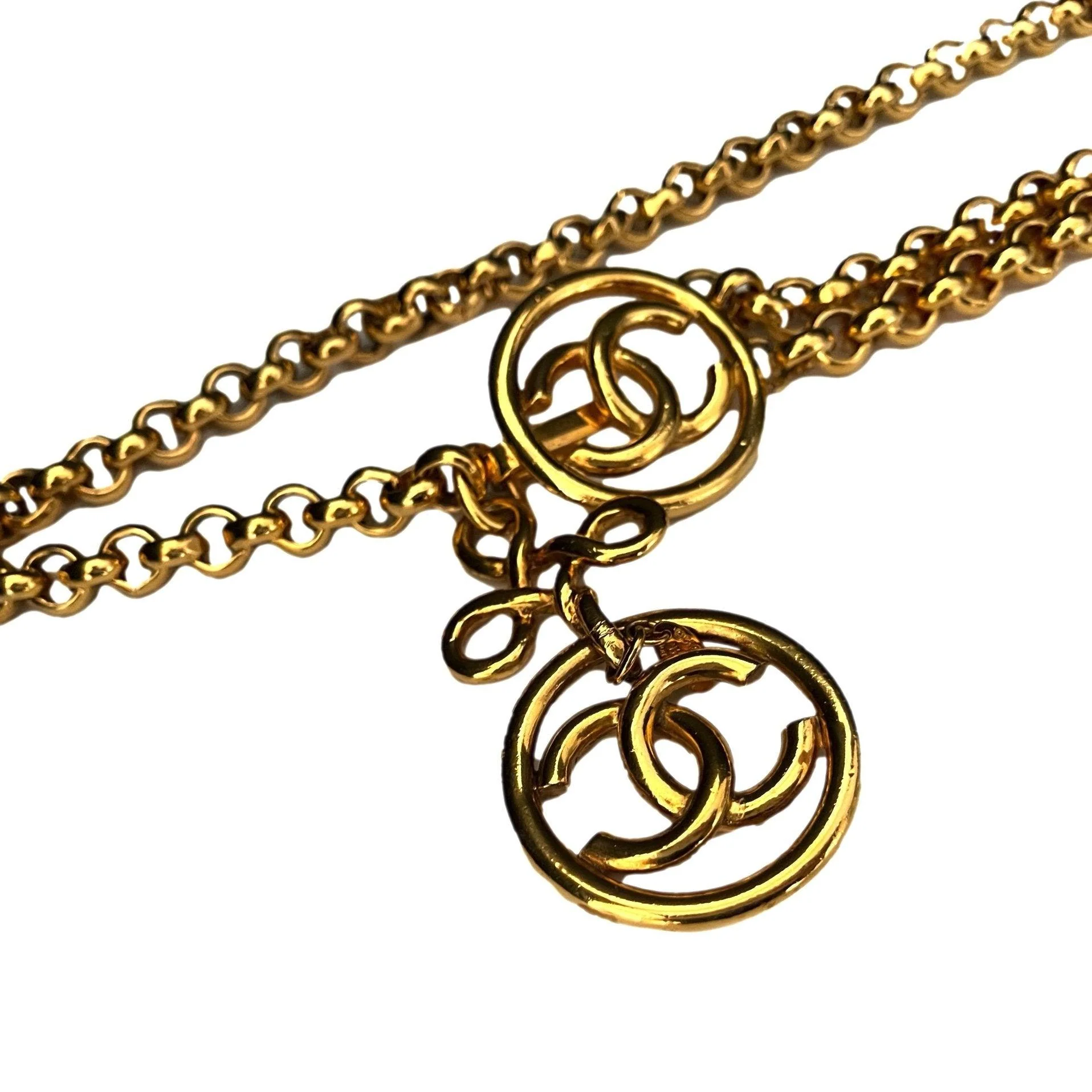 Chanel Gold Chain Logo Belt - Image 2