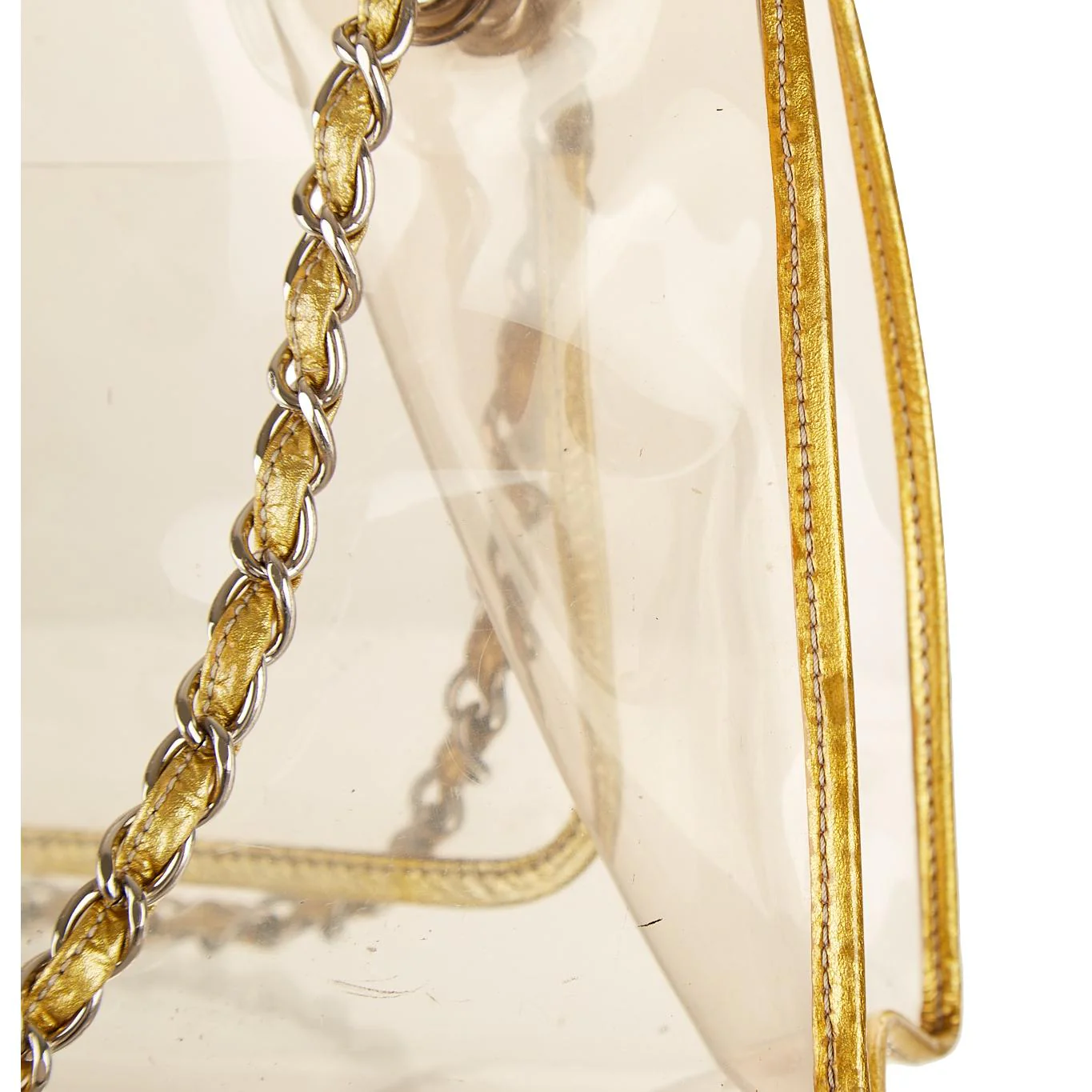 Chanel Gold Chain Shoulder Bag - Image 4