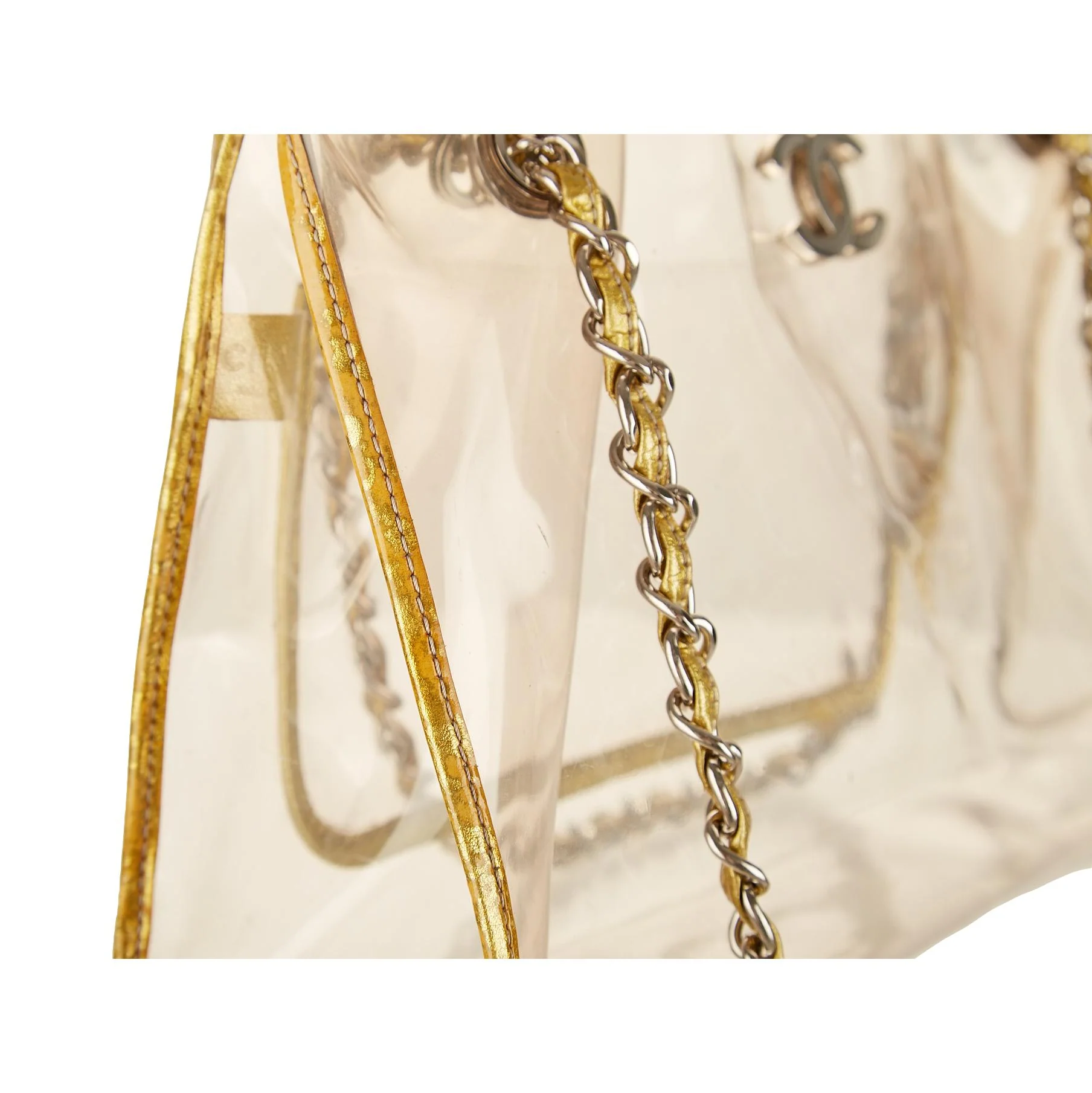 Chanel Gold Chain Shoulder Bag - Image 5
