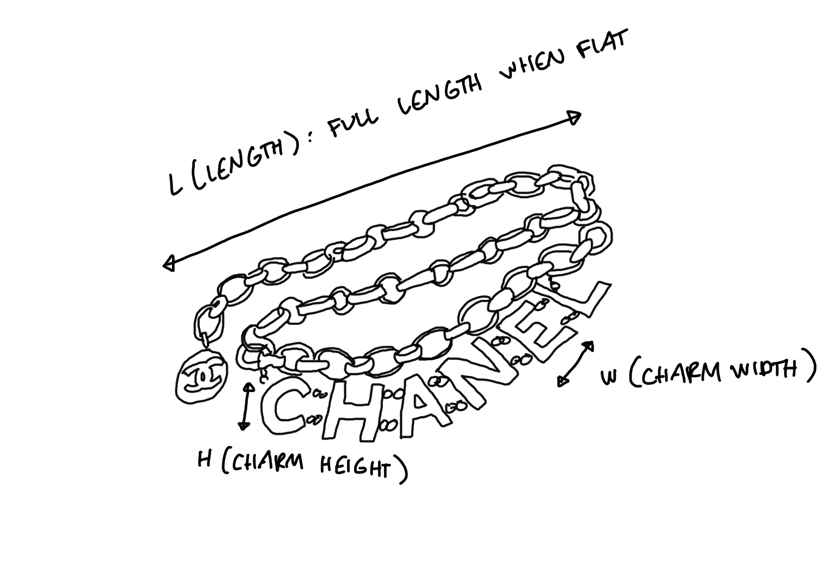 Chanel Gold Cambon Charm Bracelet - Image 3