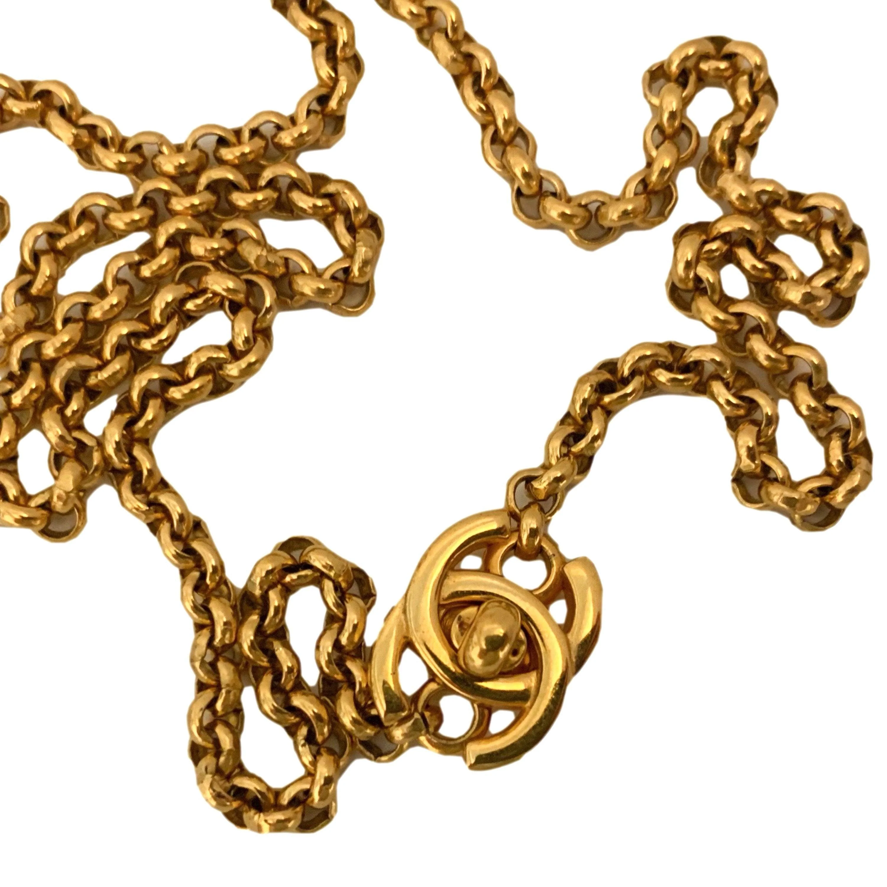 Chanel Gold Double-Wrap Necklace - Image 2