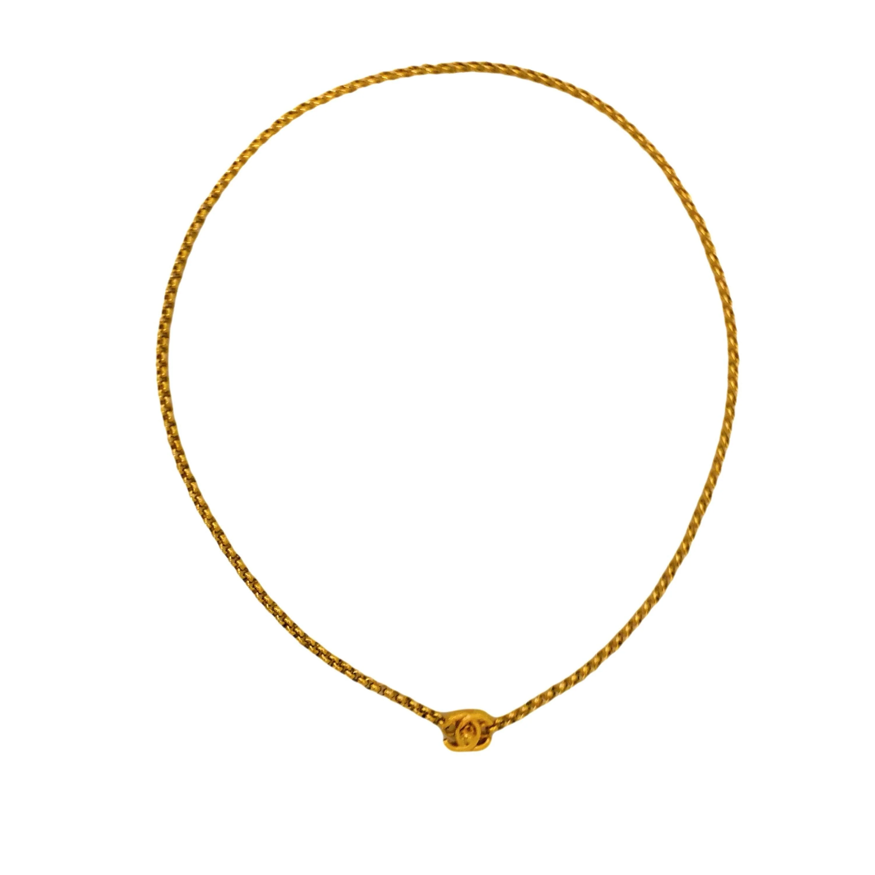 Chanel Gold Double-Wrap Necklace - Image 3