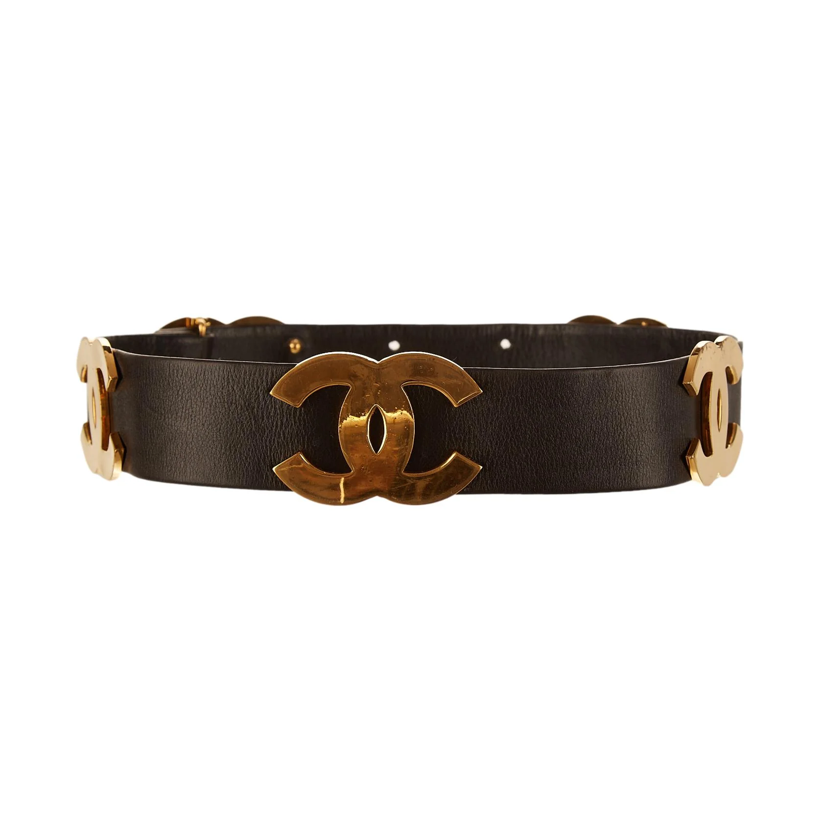 Chanel Gold Jumbo Logo Belt - Image 3
