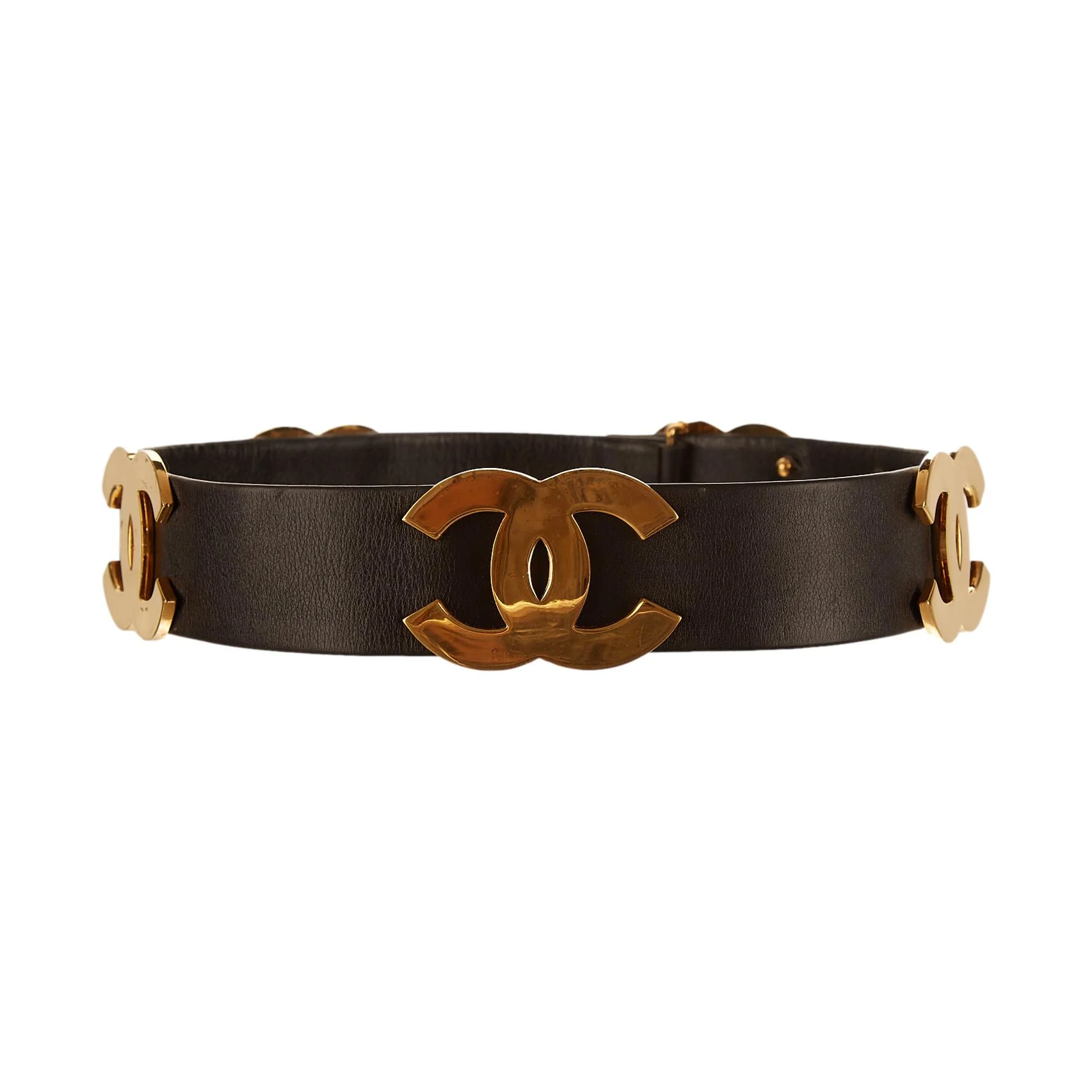 Chanel Gold Jumbo Logo Belt - Image 4