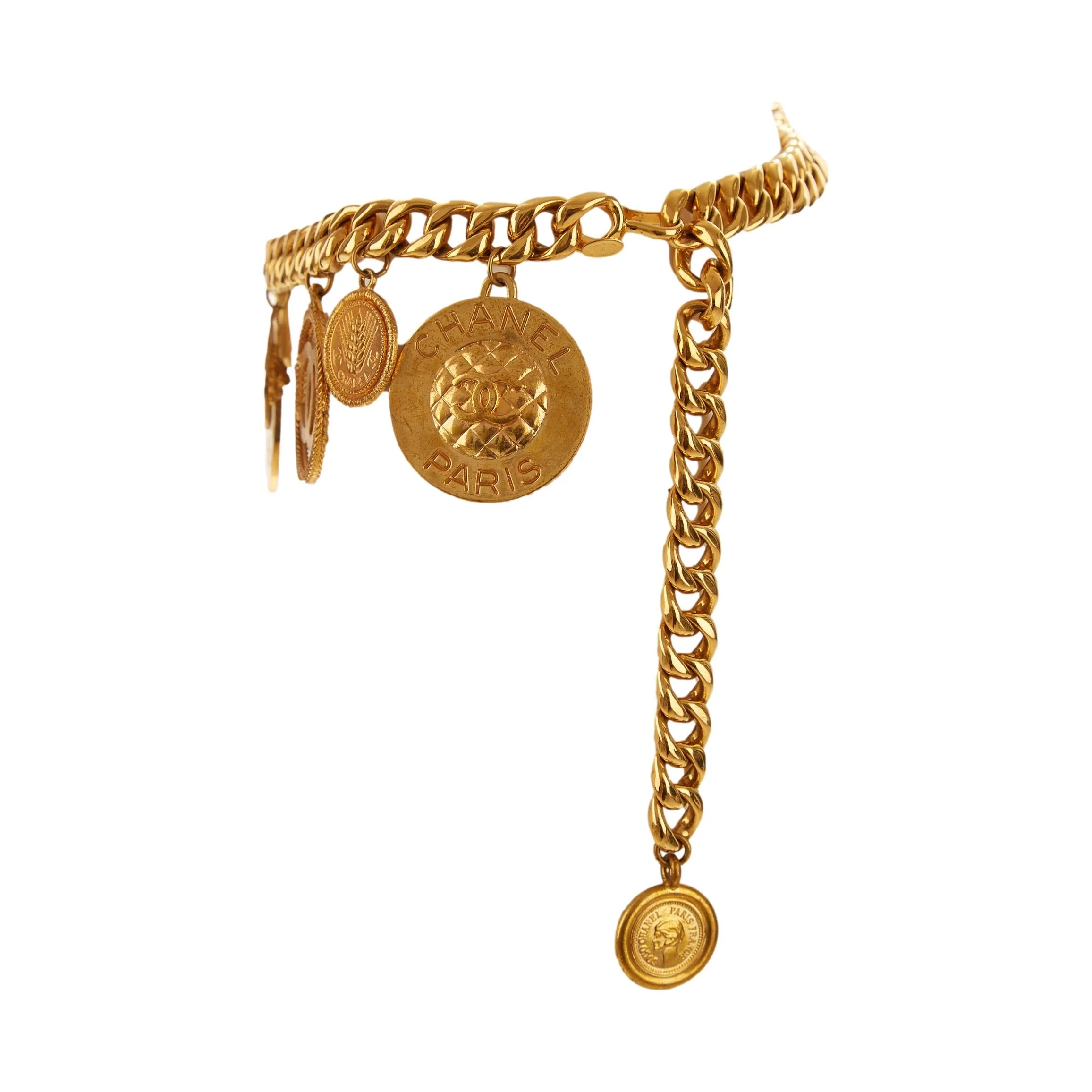 Chanel Gold Jumbo Medallion Belt - Image 3
