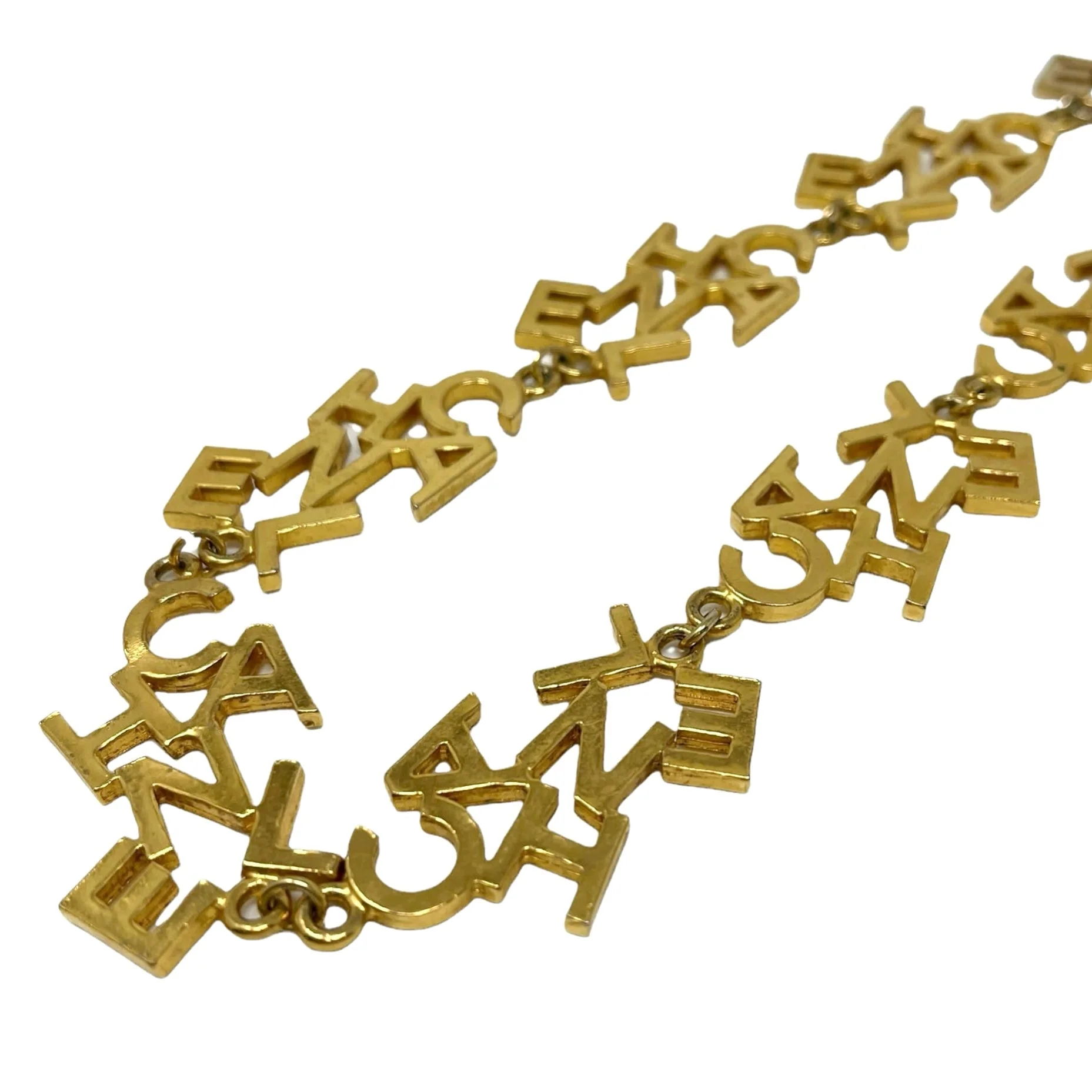 Chanel Gold Logo Chain Choker - Image 3