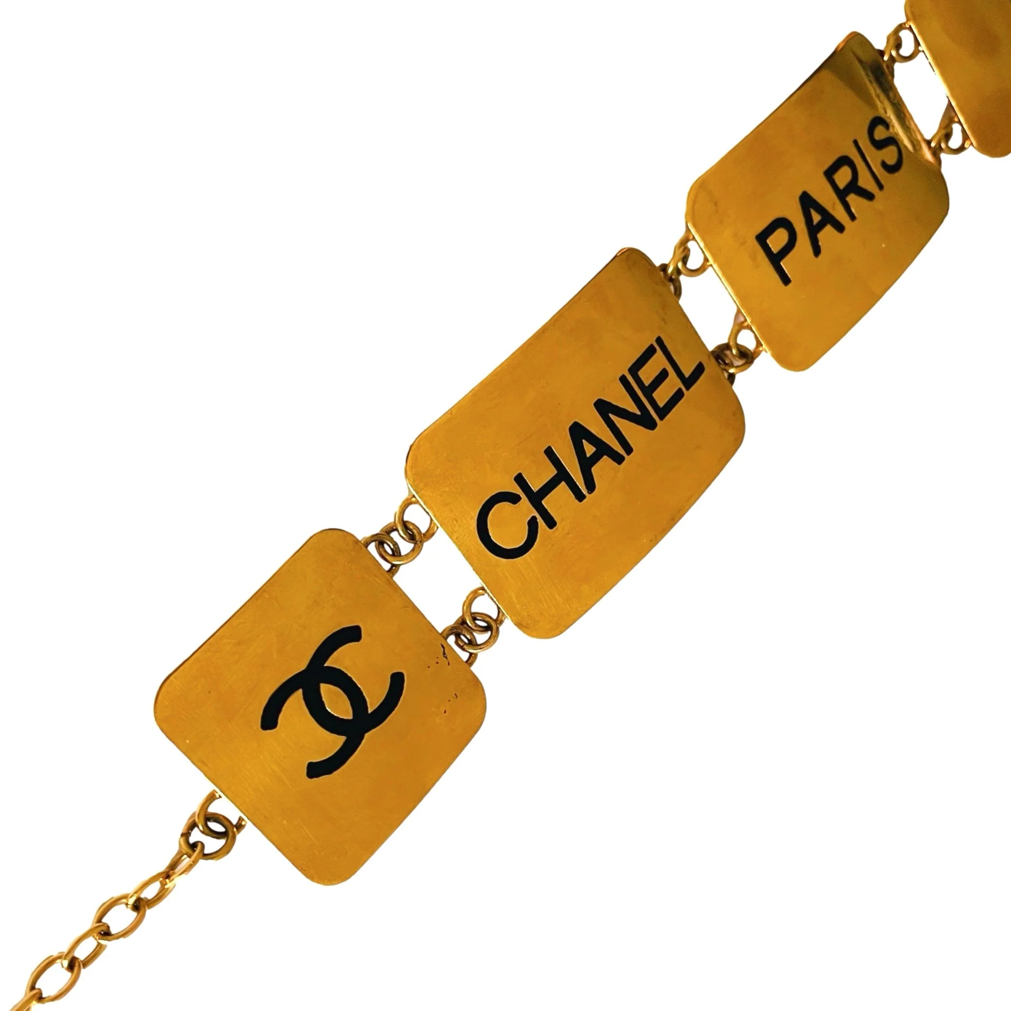 Chanel Gold Logo Jumbo Link Belt - Image 2