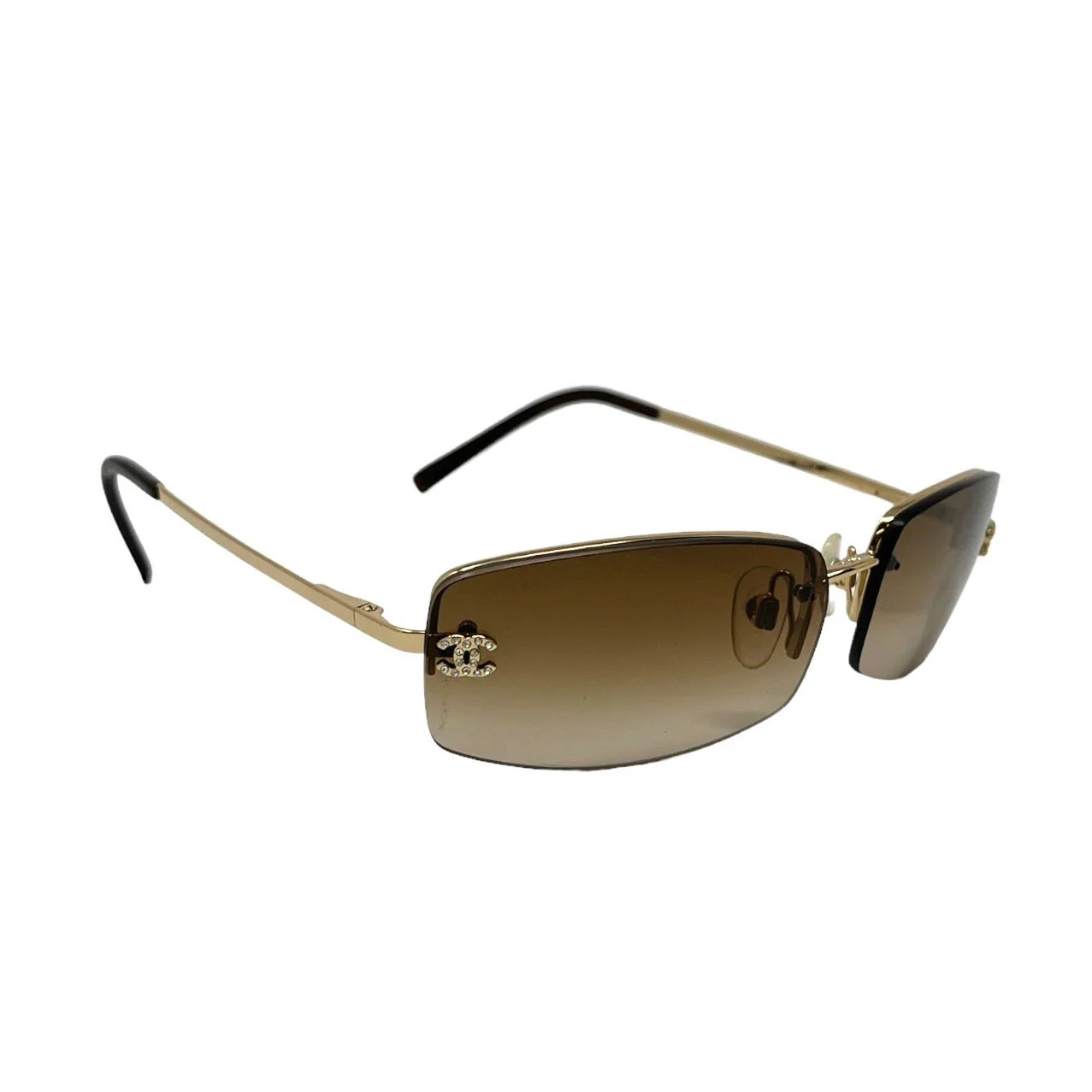 Chanel Gold Logo Sunglasses