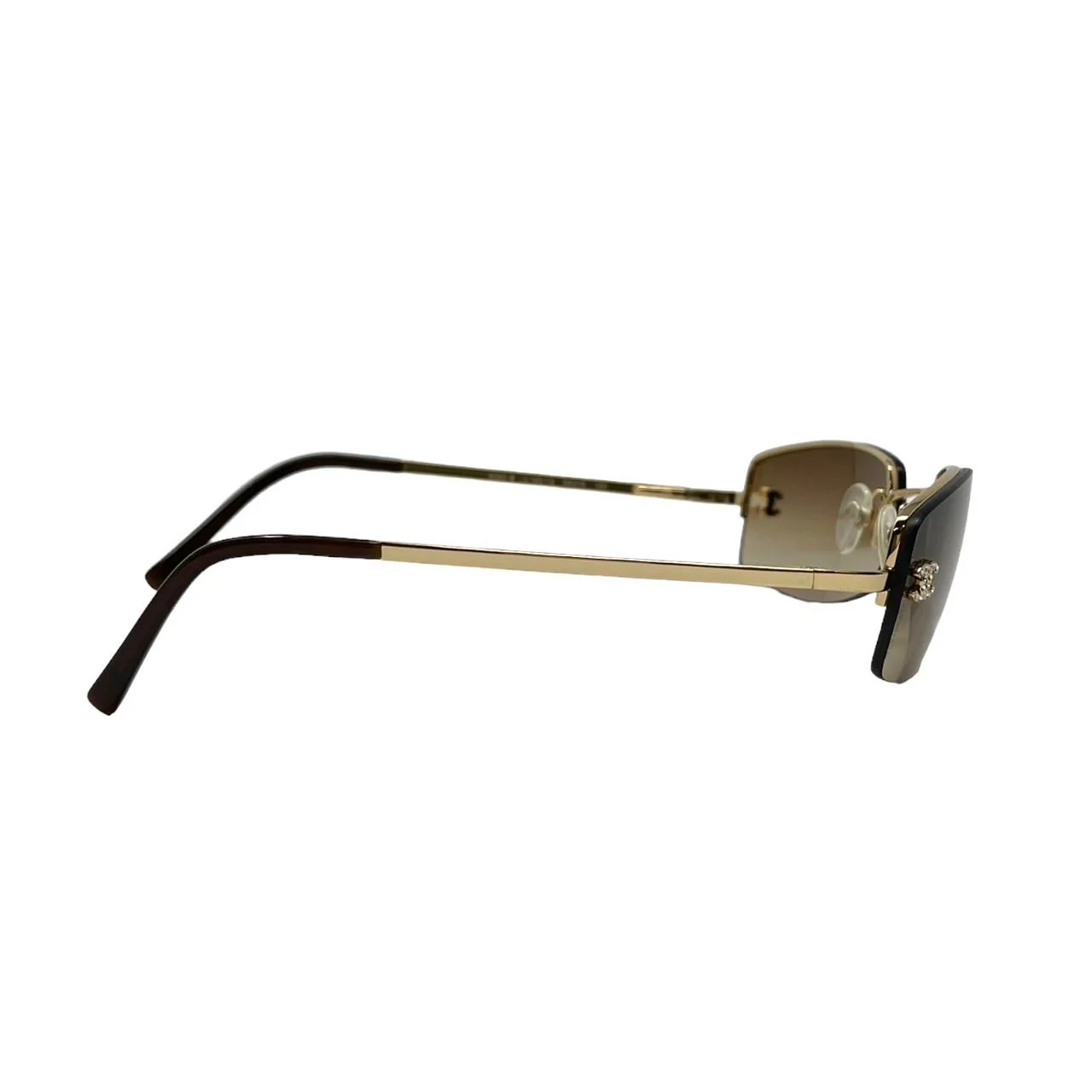 Chanel Gold Logo Sunglasses - Image 3