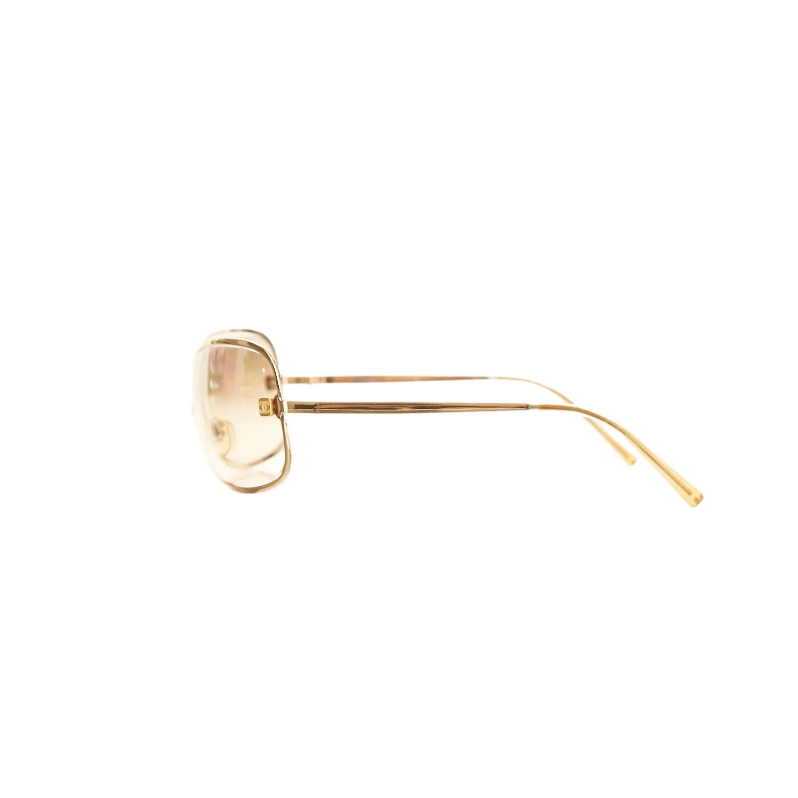 Chanel Gold Logo Sunglasses - Image 3
