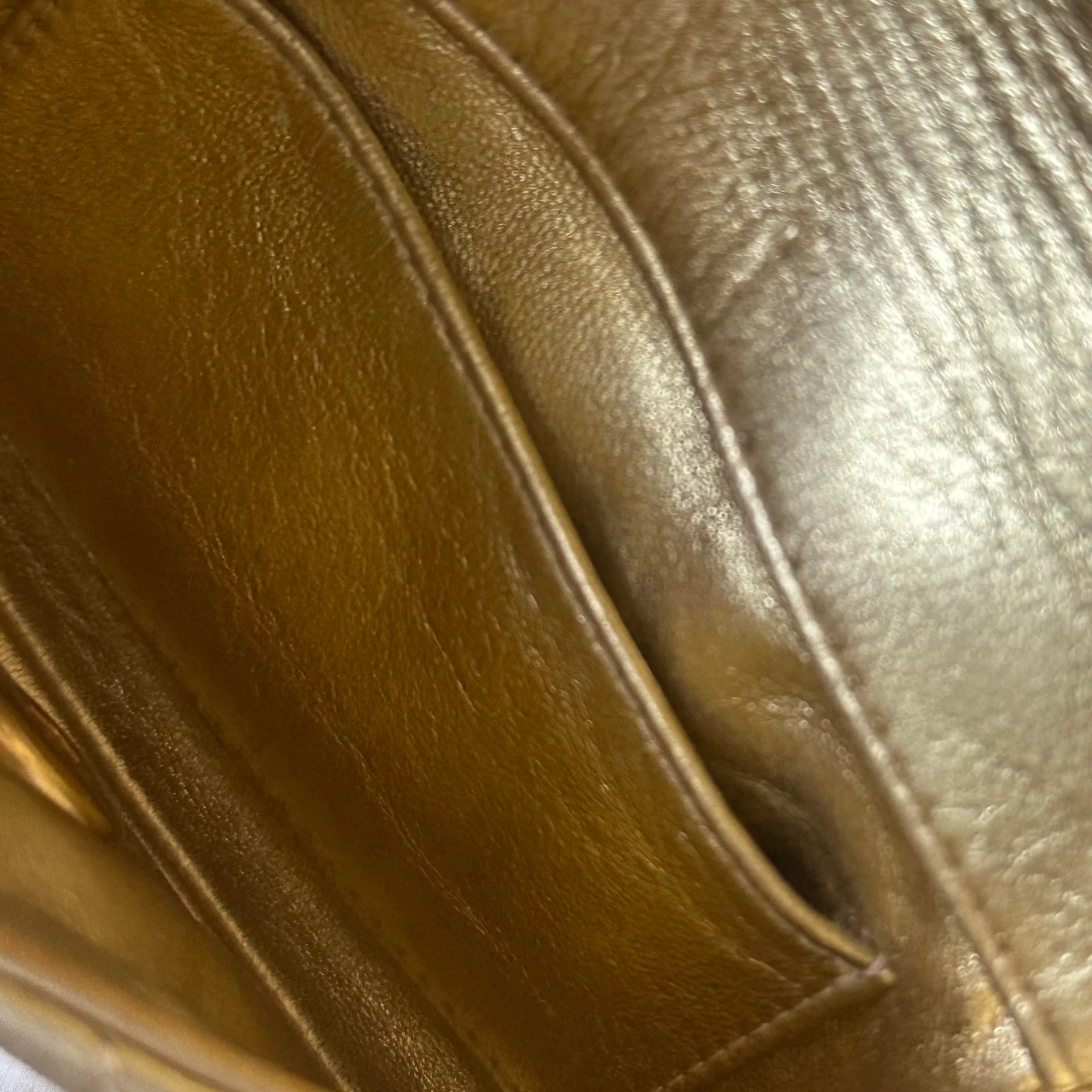Chanel Gold Mini Shoulder Bag - Image 7