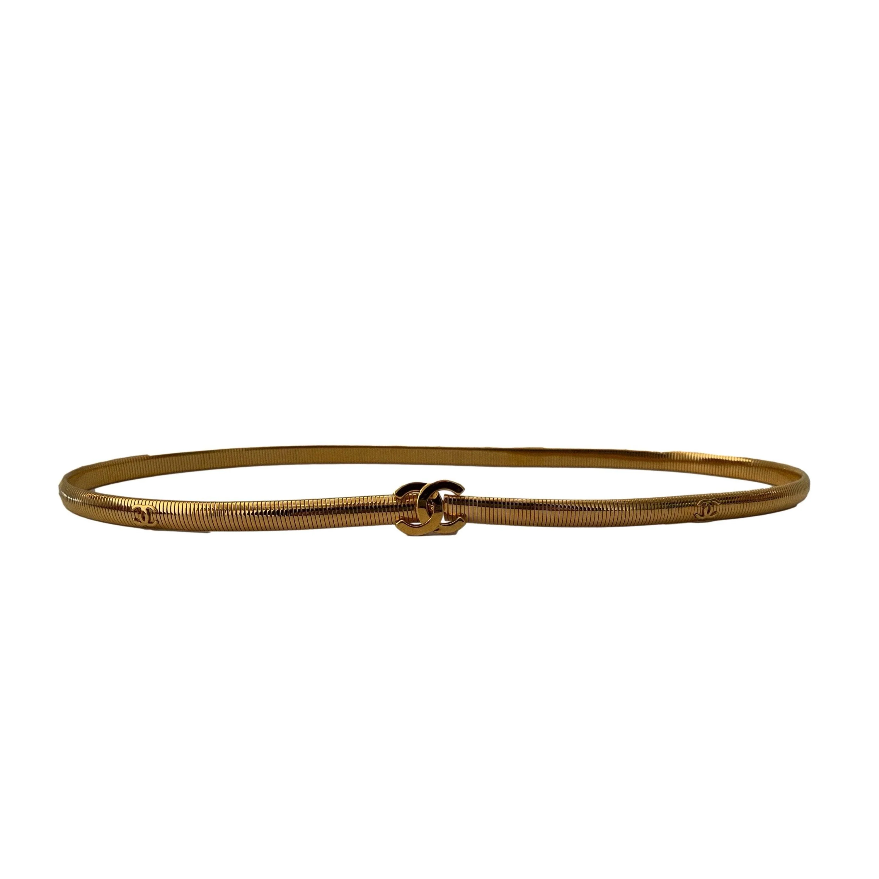Chanel Gold Slinky Belt