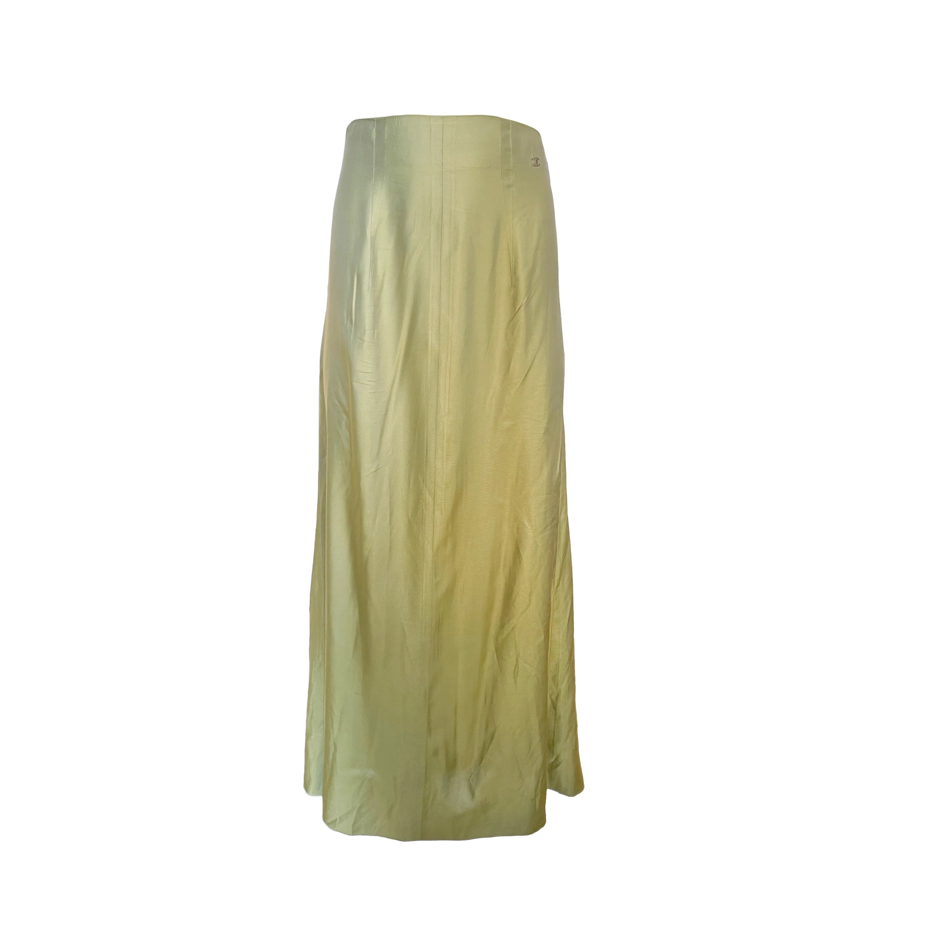 Chanel Green Iridescent Skirt