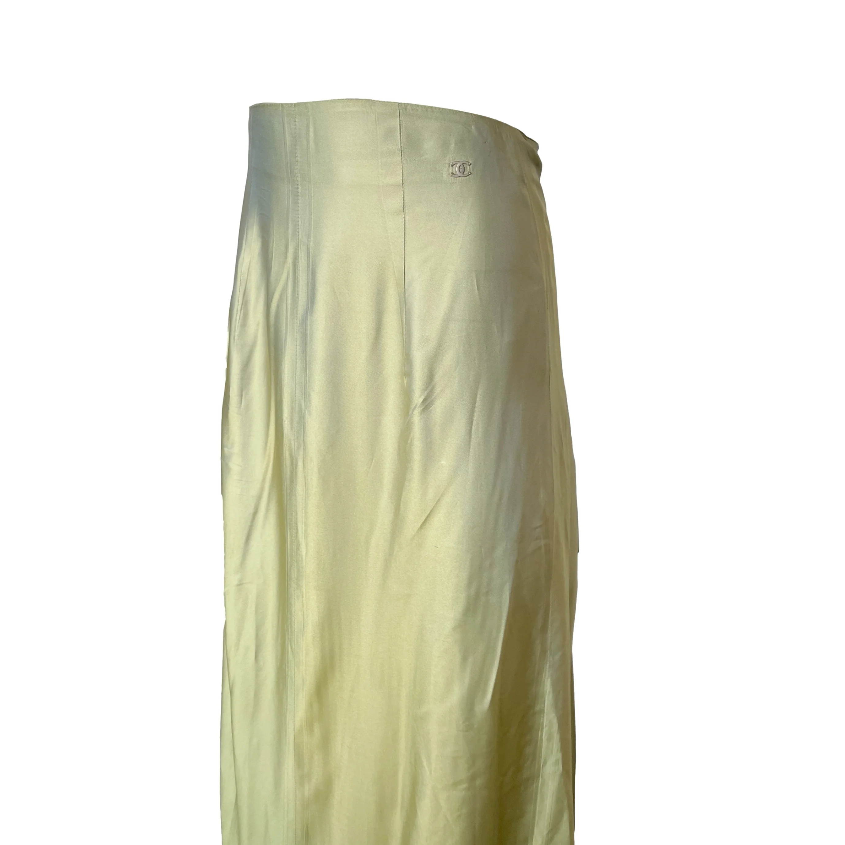 Chanel Green Iridescent Skirt - Image 2