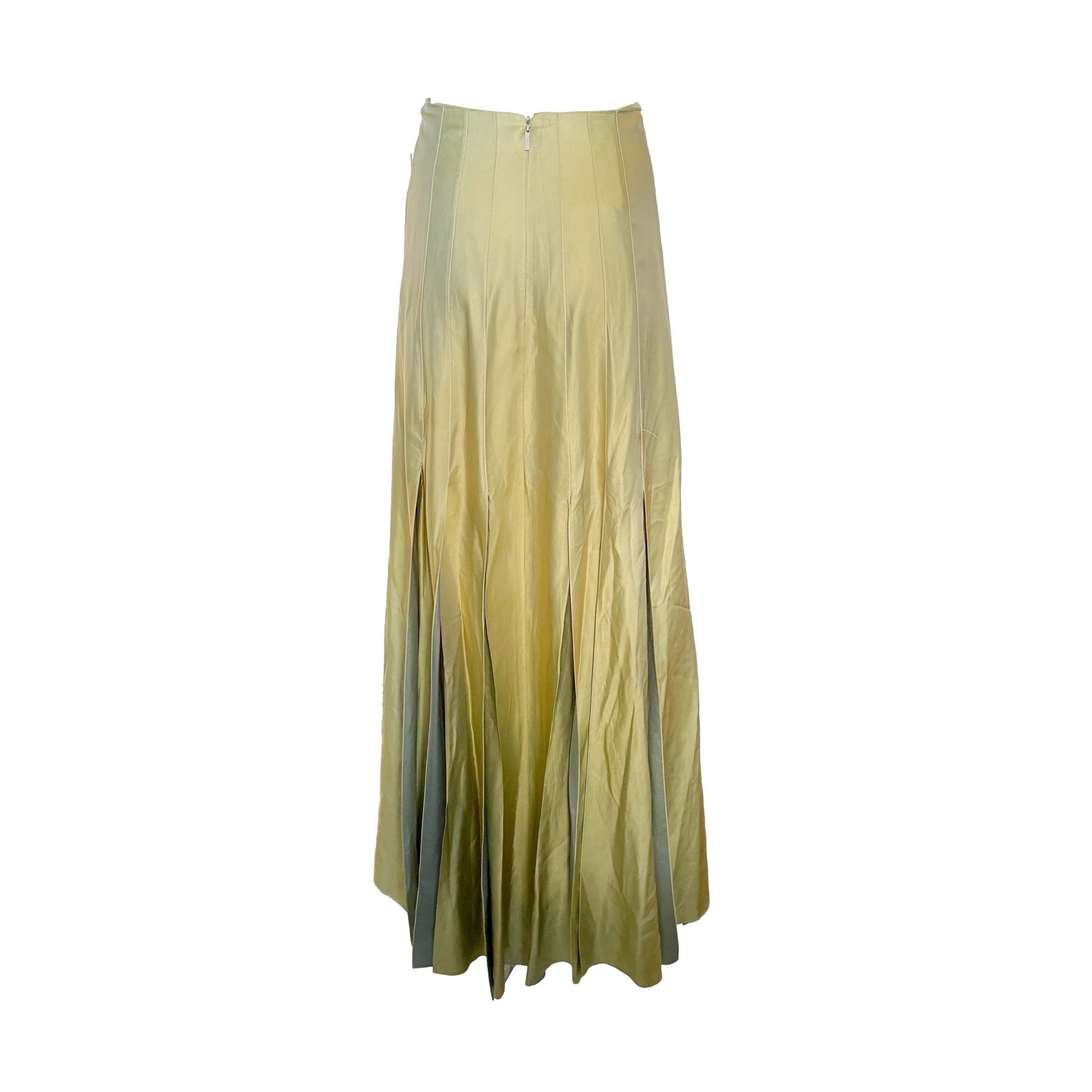 Chanel Green Iridescent Skirt - Image 3