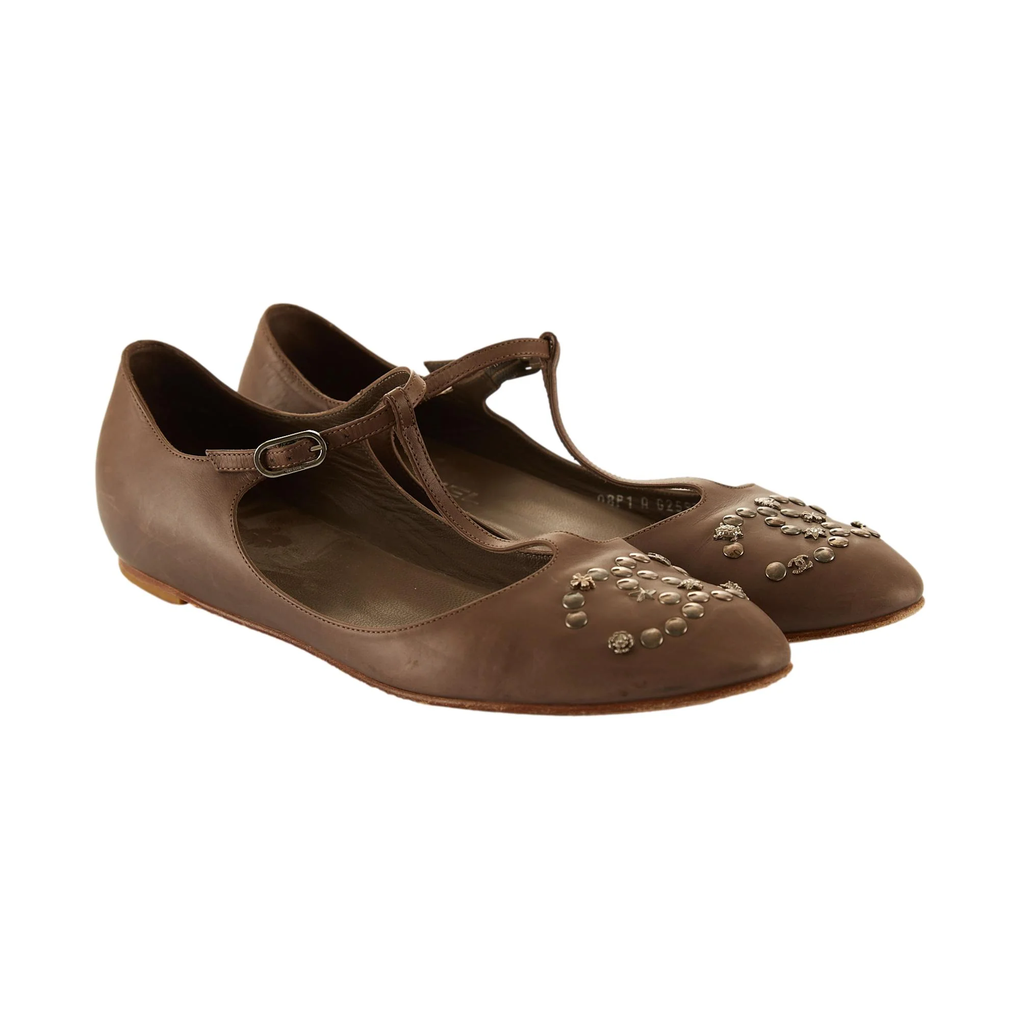 Chanel Green Logo Charm Mary Jane Shoes - Image 2