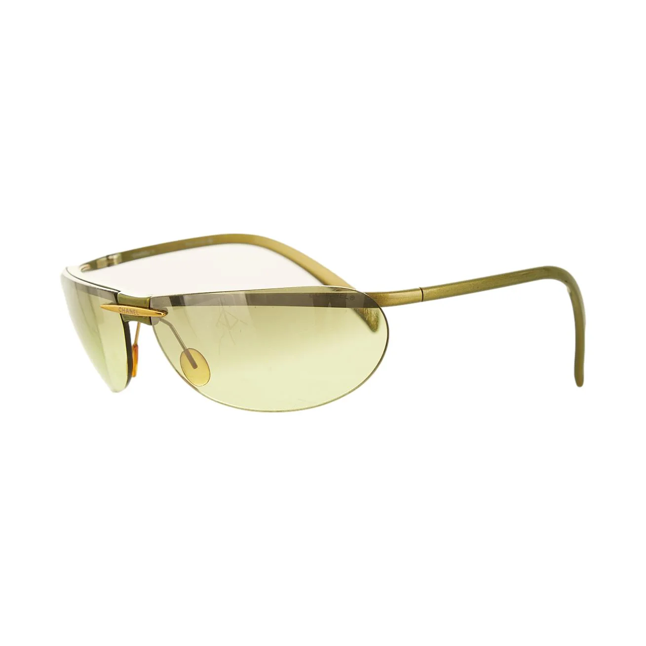 Chanel Green Logo Sunglasses