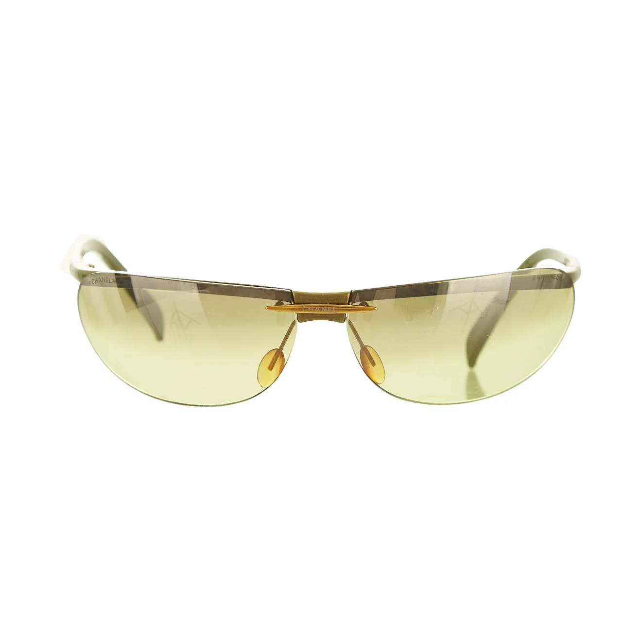 Chanel Green Logo Sunglasses - Image 2