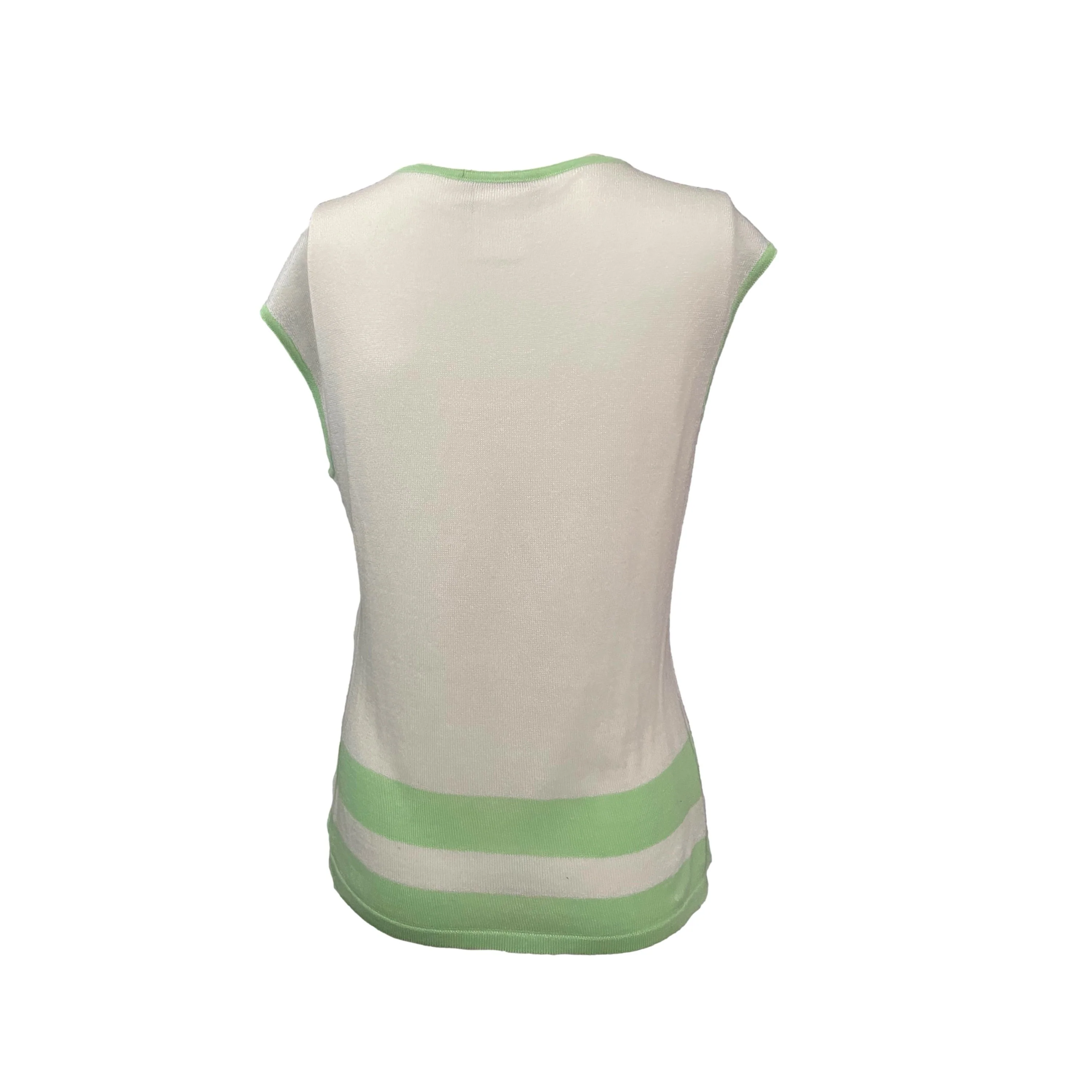 Chanel Green Logo Tank Top - Image 2