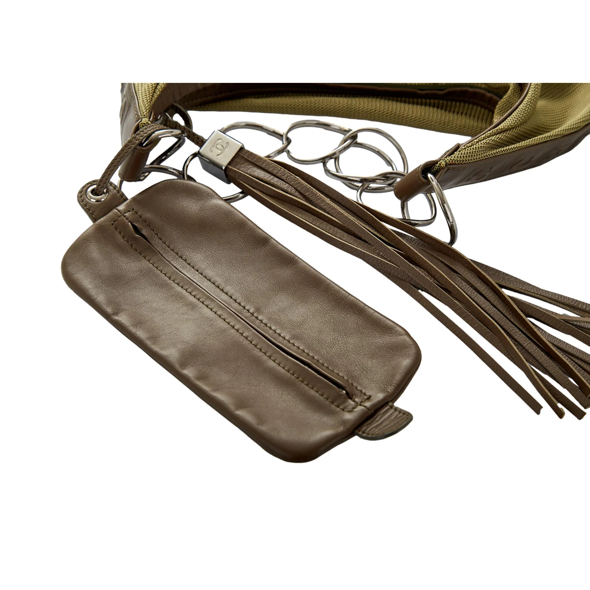 Chanel Green Mesh Chain Bag - Image 4