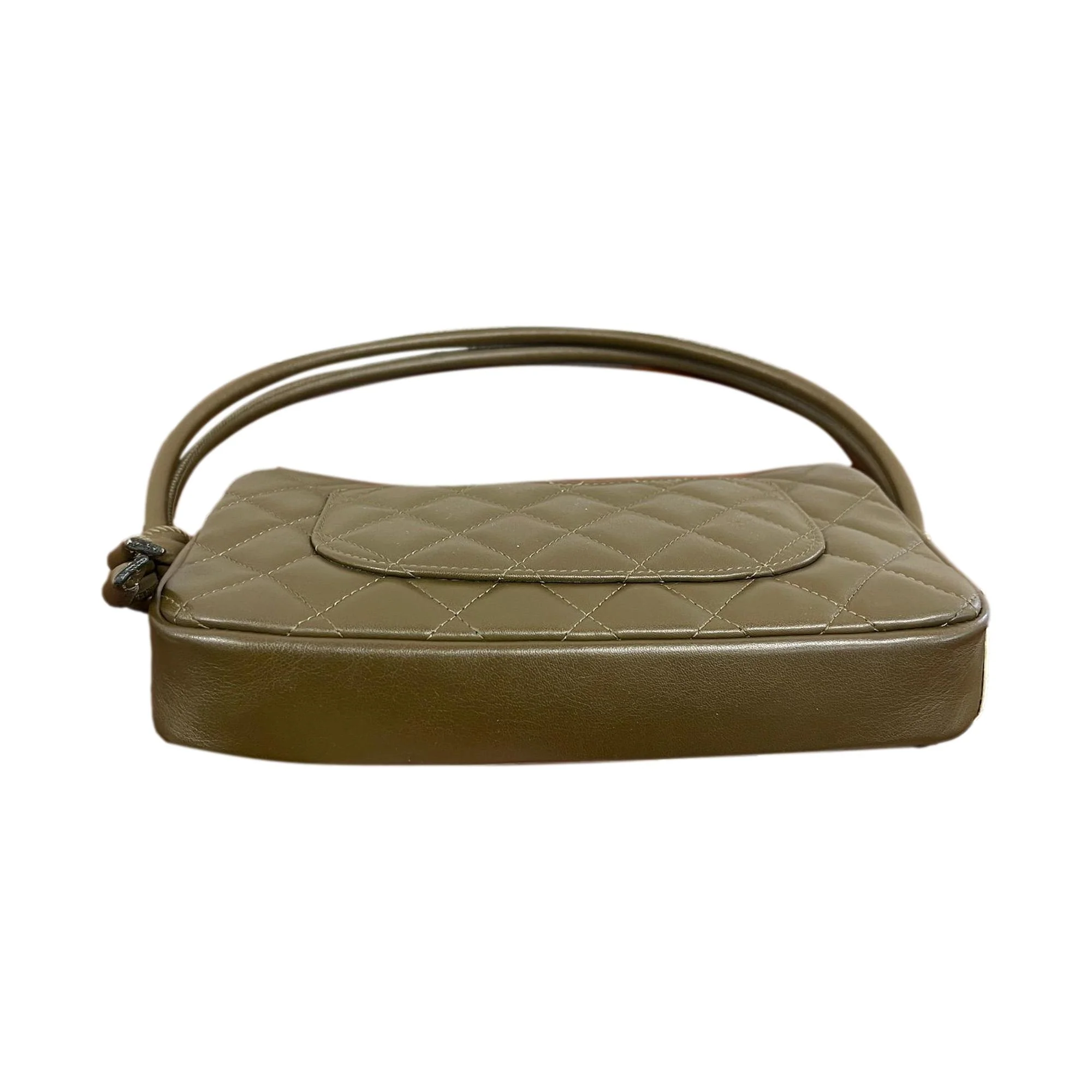 Chanel Green Quilted Cambon Shoulder Bag - Image 2