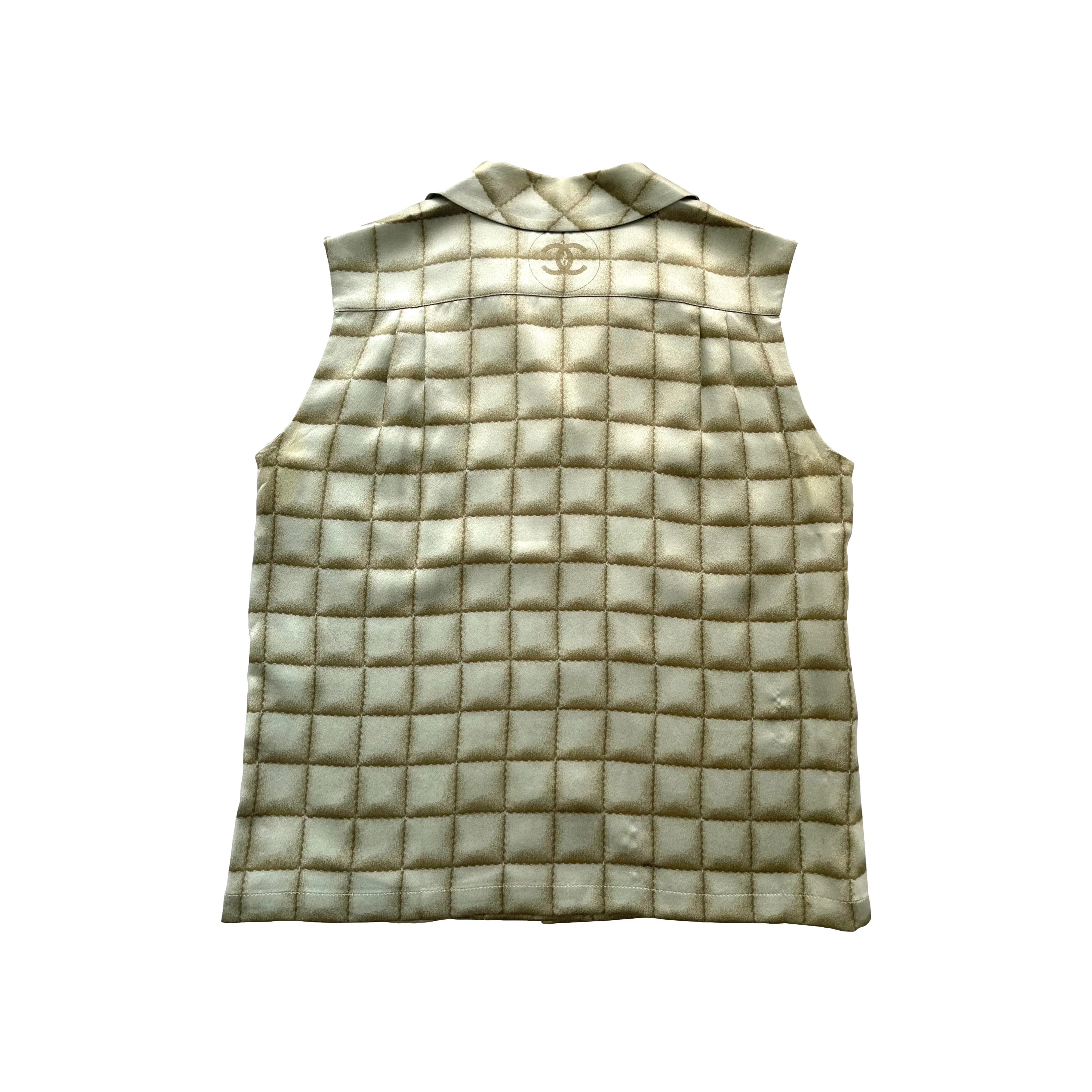 Chanel Green Silk Logo Print Set - Image 5
