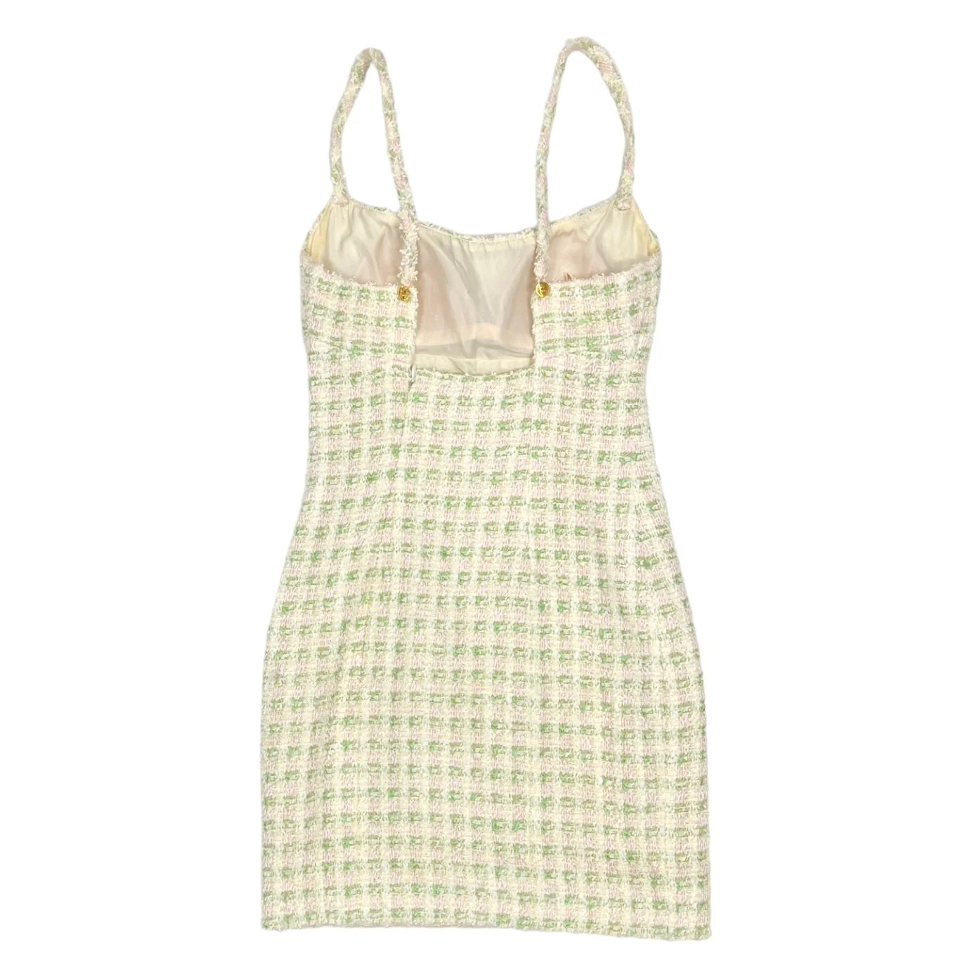 Chanel Green Tweed Dress - Image 3