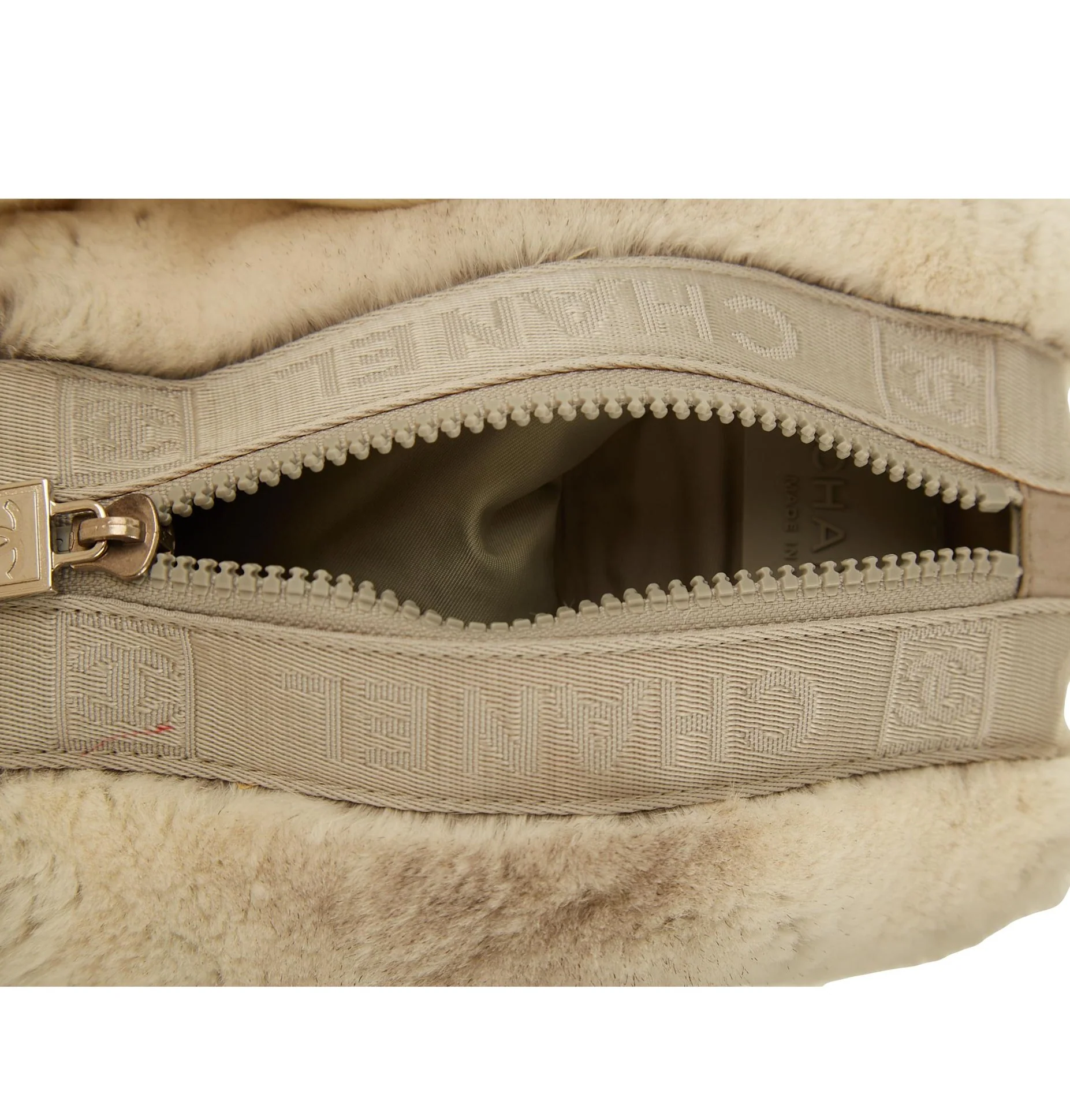 Chanel Grey Fur Mini Shoulder Bag - Image 4